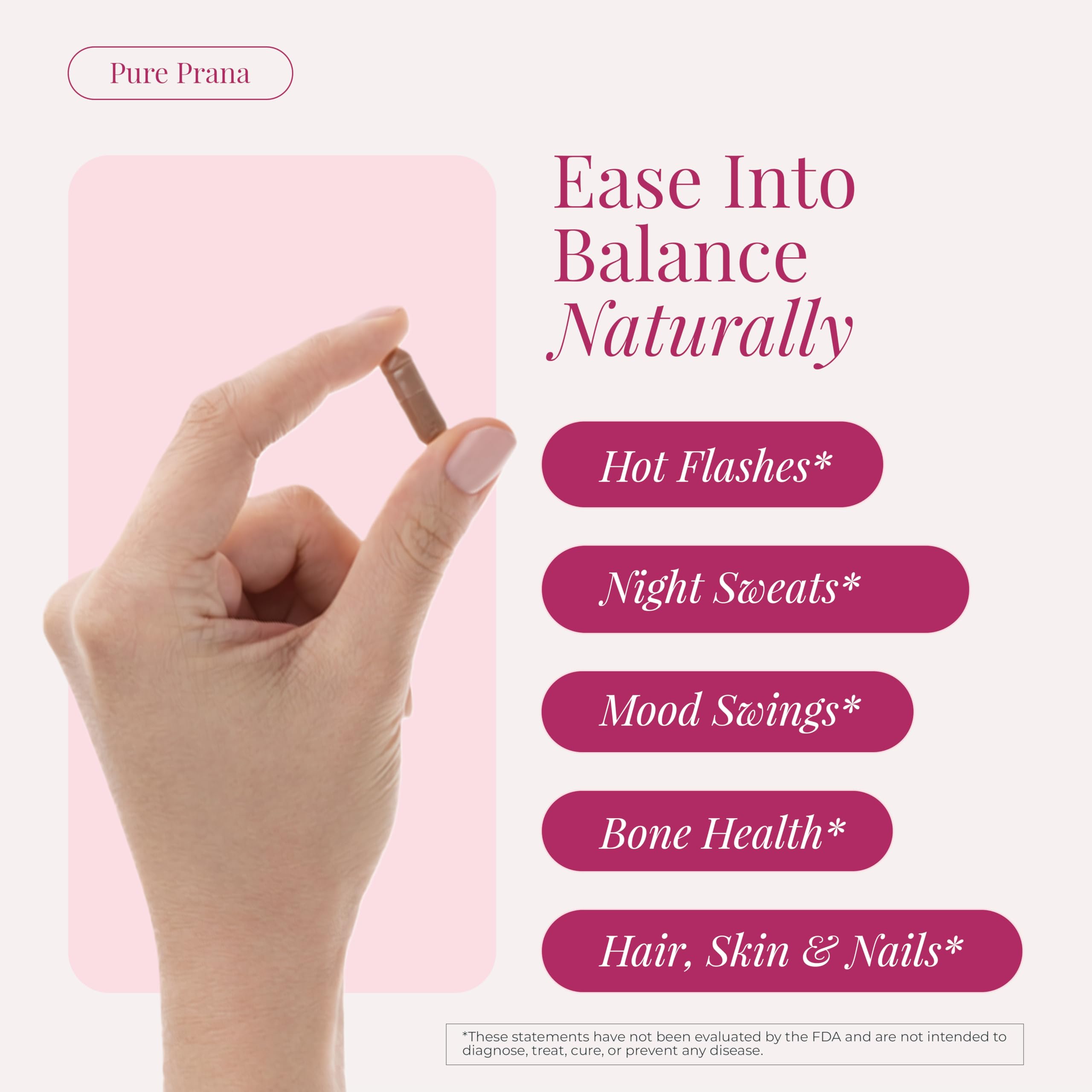 Pure Prana Ayurvedic Hormone Balance for Women - Shatavari & Ashwagandha Supplement for PMS Relief & Menstrual Support - Menopause, Perimenopause & Cortisol Support - 60 Capsules Pure PranaAu supplements