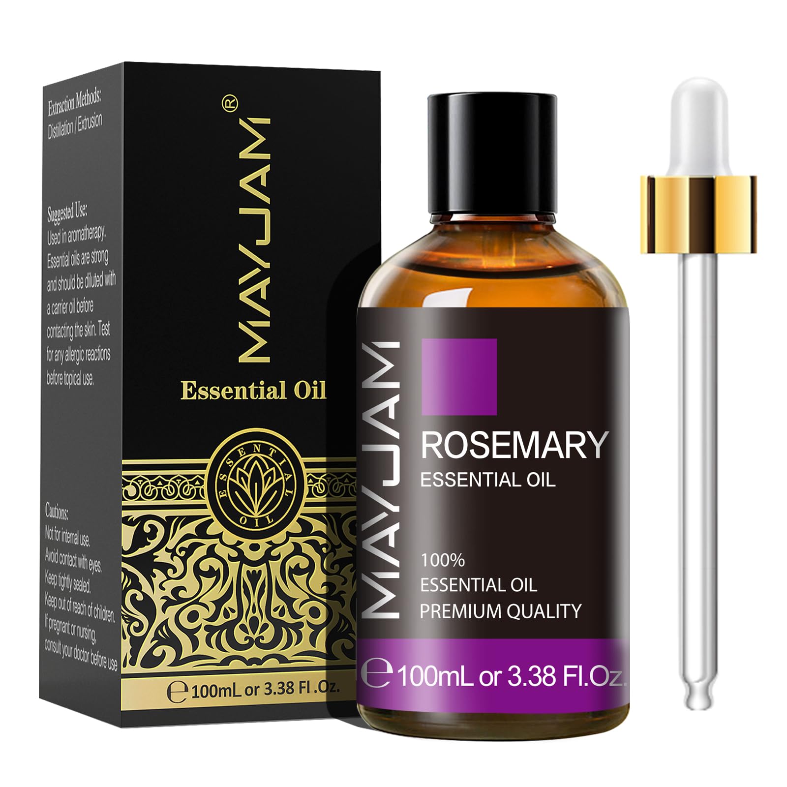 MAYJAM Essential Oil, Rosemary Oil 3.38FL.OZ - Rosemary Essential Oils for Diffusers for Home MAYJAMAu supplements