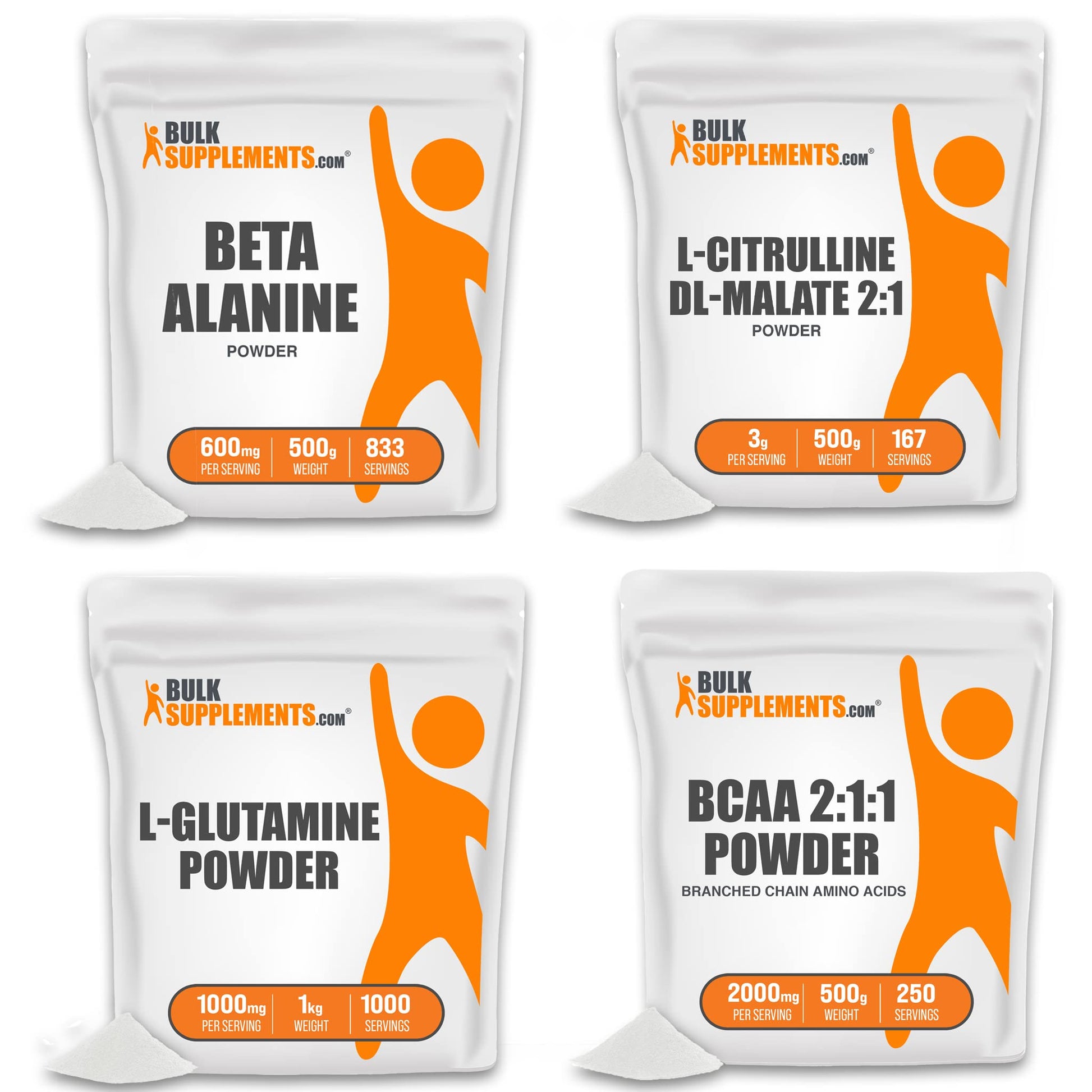 BULKSUPPLEMENTS.COM Beta Alanine Powder (500g), with L-Citrulline Malate 2:1 Powder BULKSUPPLEMENTS.COMAu supplements