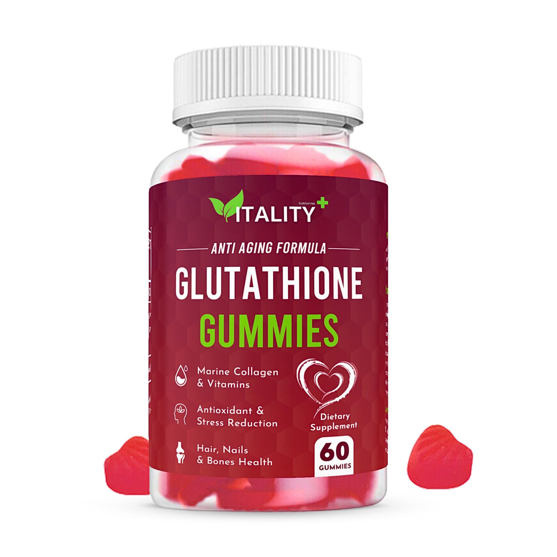 2 Pack Glutathione Gummies | with Marine Collagen | 1050mg per Serving | Antioxidant Support SunshyneAu supplements