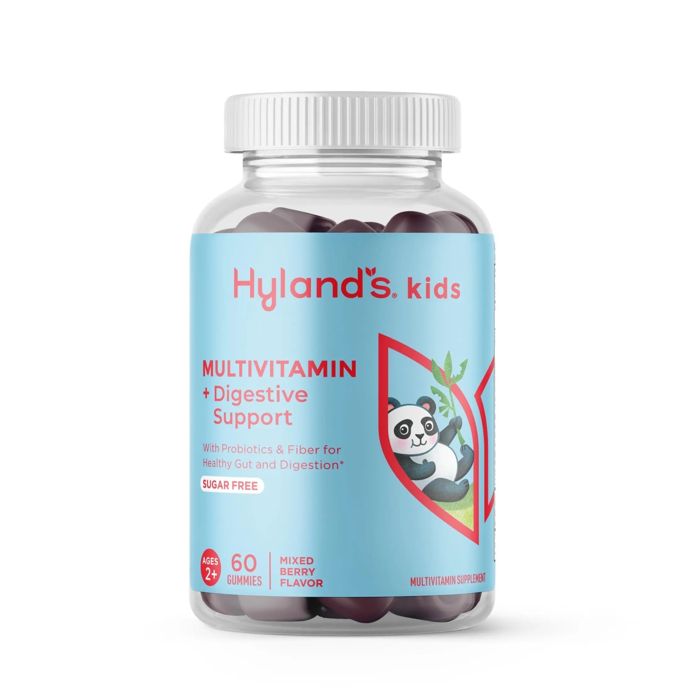 Hyland's Kids Multivitamin + Digestive Support Children's Supplement, Sugar Free Mixed Berry Flavored Gummies with Probiotics & Fiber, 60ct Bottle Hyland'sAu supplements