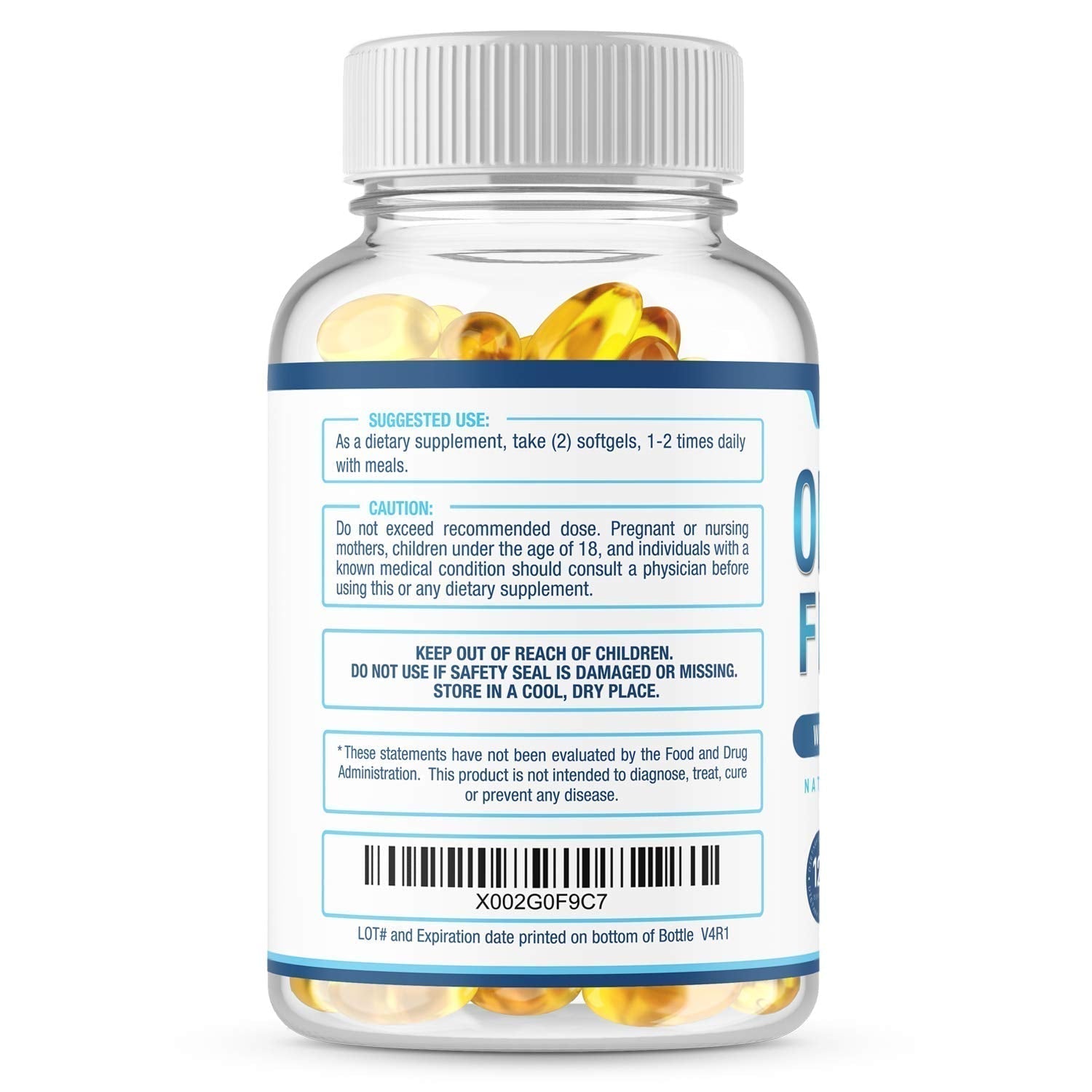 Premium Omega 3 Fish Oil Supplement 2400mg - Burpless Fish Oil Omega3 Softgels Purely OptimalUS supplements