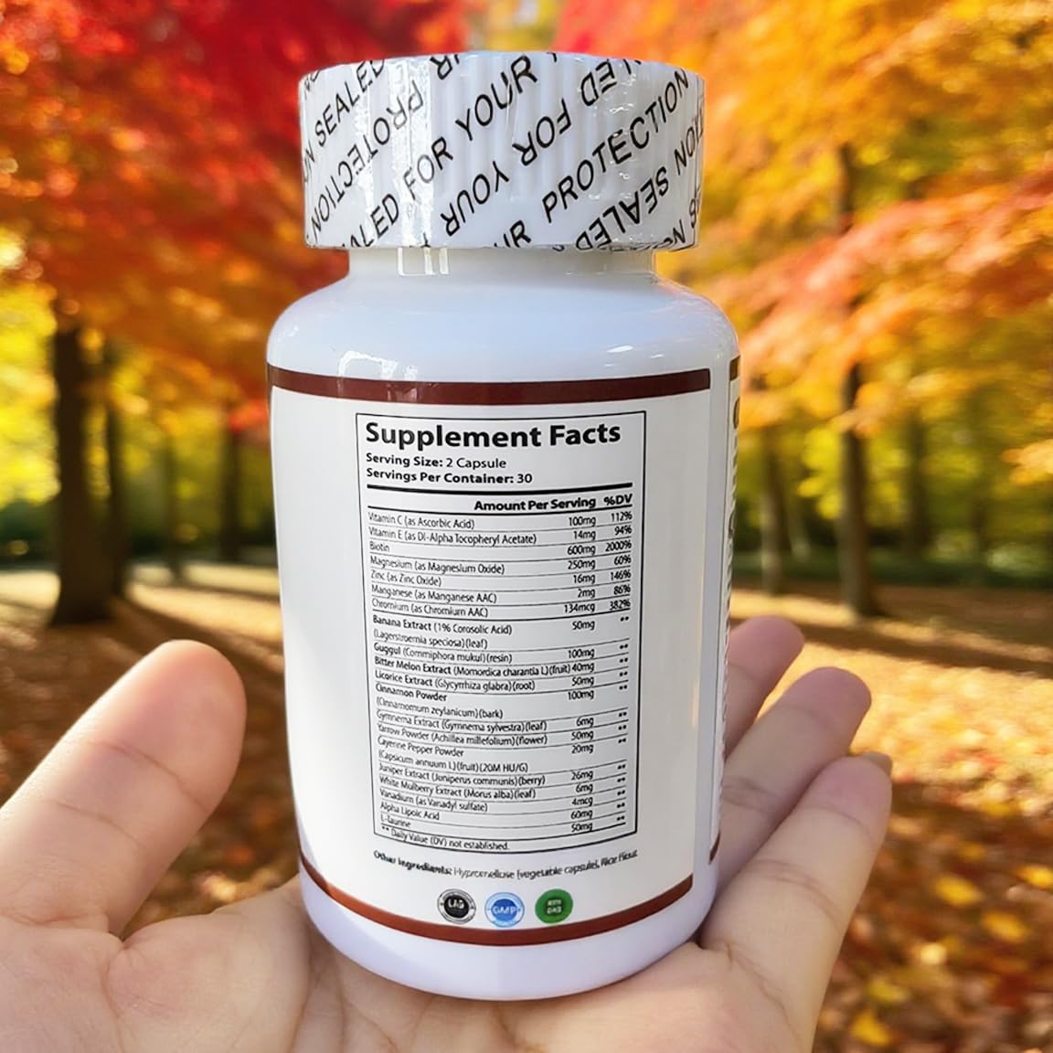 WINYEL Blood Sugar Complex Supplement - with Cinnamon, Bitter Melon, Chromium, Mulberry, Alpha Lipoic Acid, 60 Capsules WINYELAu supplements