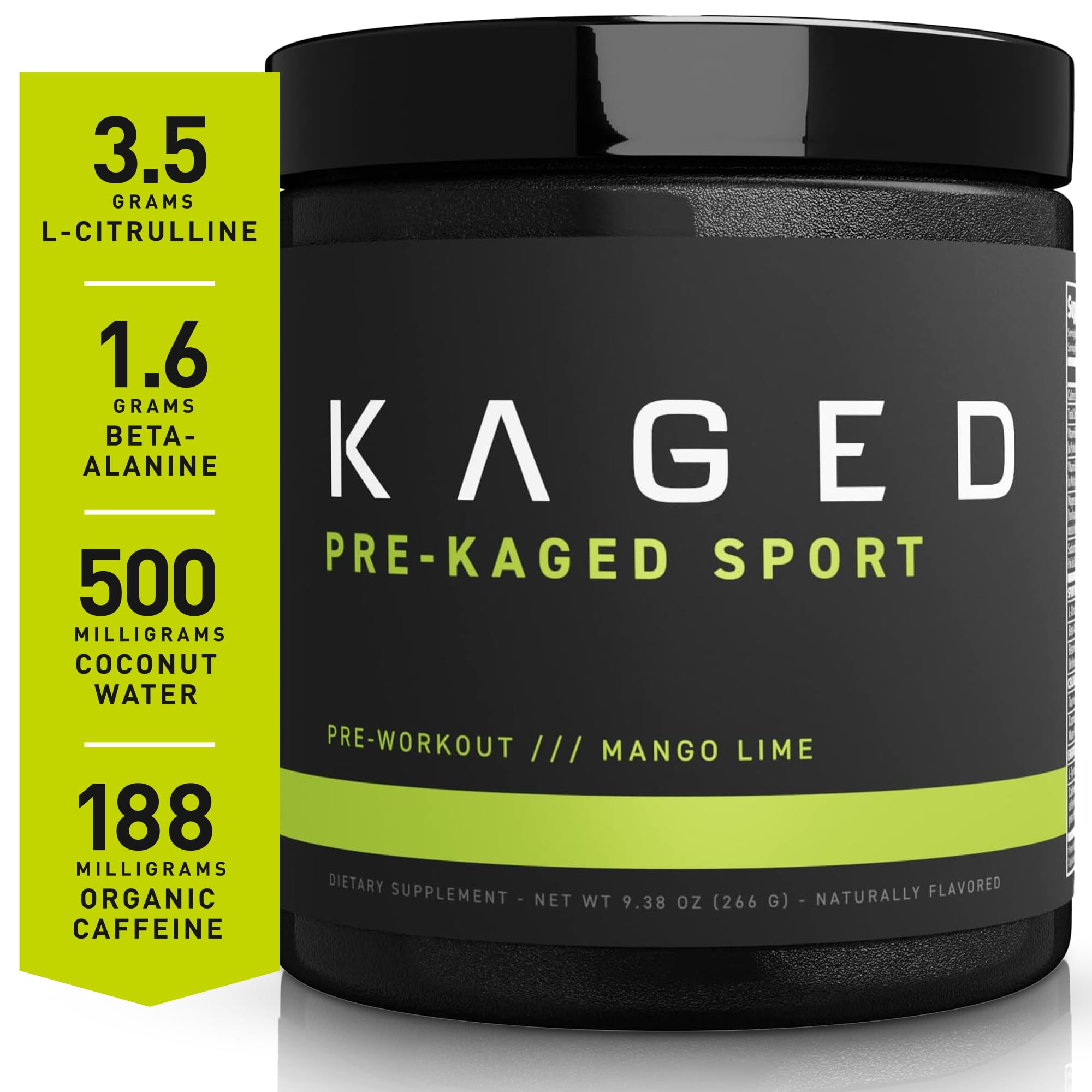 Kaged Athletic Sport Pre Workout Powder | Mango Lime | Energy Supplement for Endurance KagedAu supplements