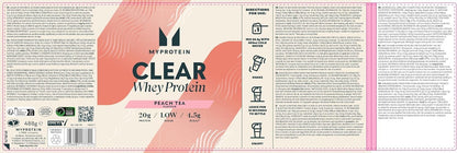 Myprotein Clear Whey Isolate Protein Powder - Peach Tea - 488g - 20 Servings MyproteinUS supplements