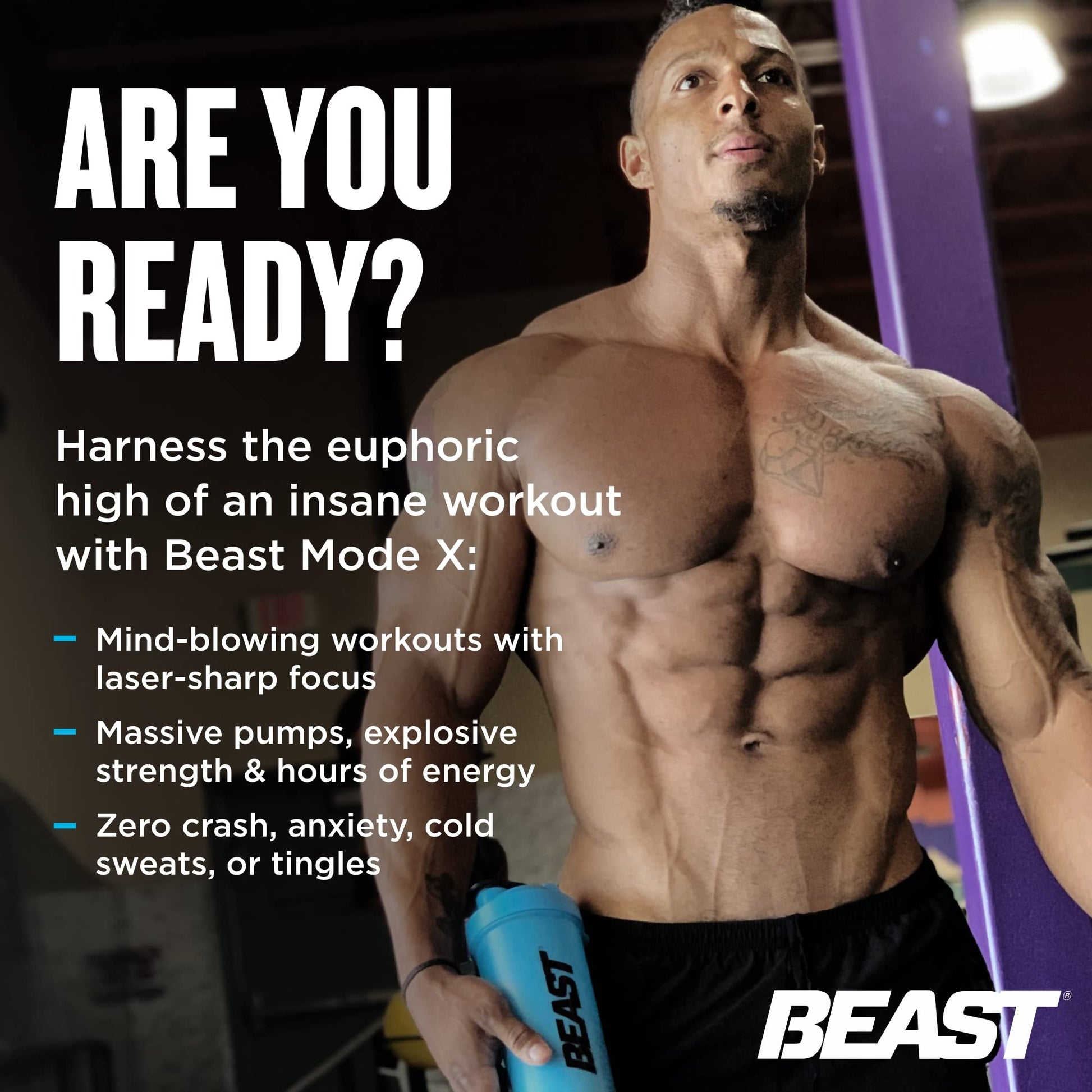 Beast Sports Nutrition Beast Mode X, Rocket Pop - Pre-Workout Powder - Sustained Energy Beast Sports NutritionAu supplements