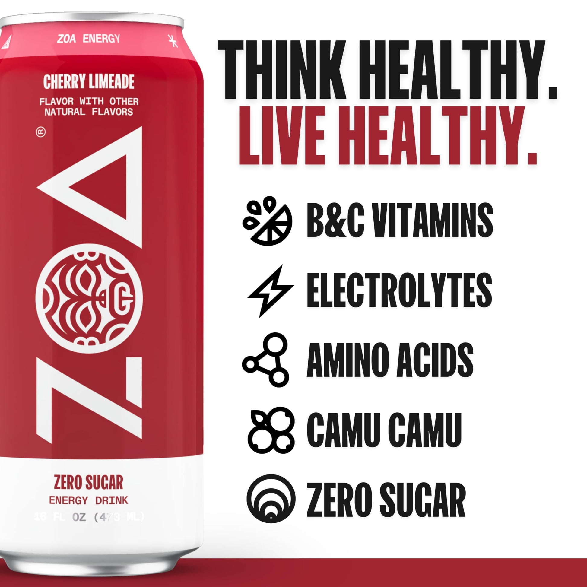 ZOA Energy Drink & Pre-Workout Powder Bundle, Cherry Limeade ZOAAu supplements