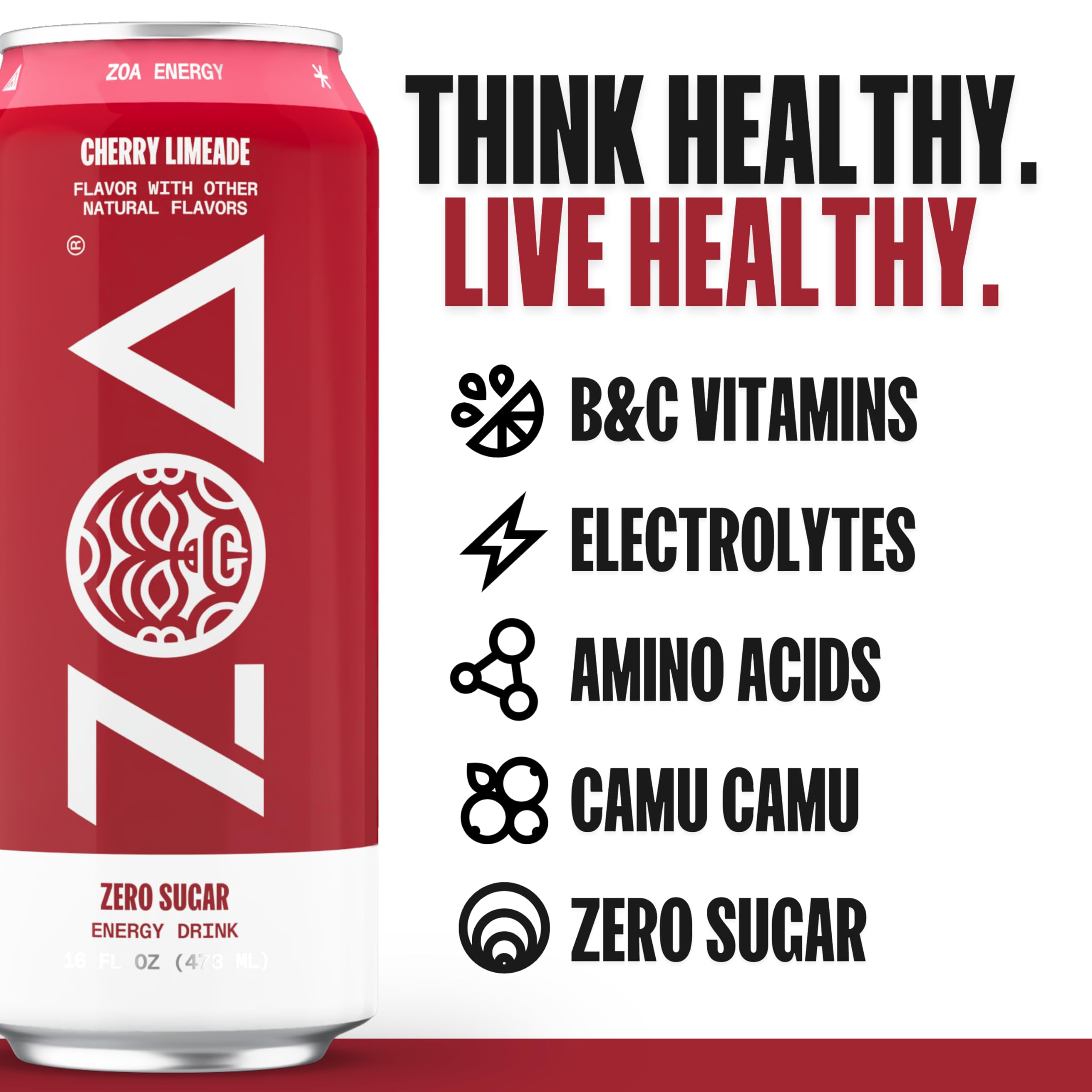 ZOA Energy Drink & Pre-Workout Powder Bundle, Cherry Limeade ZOAAu supplements