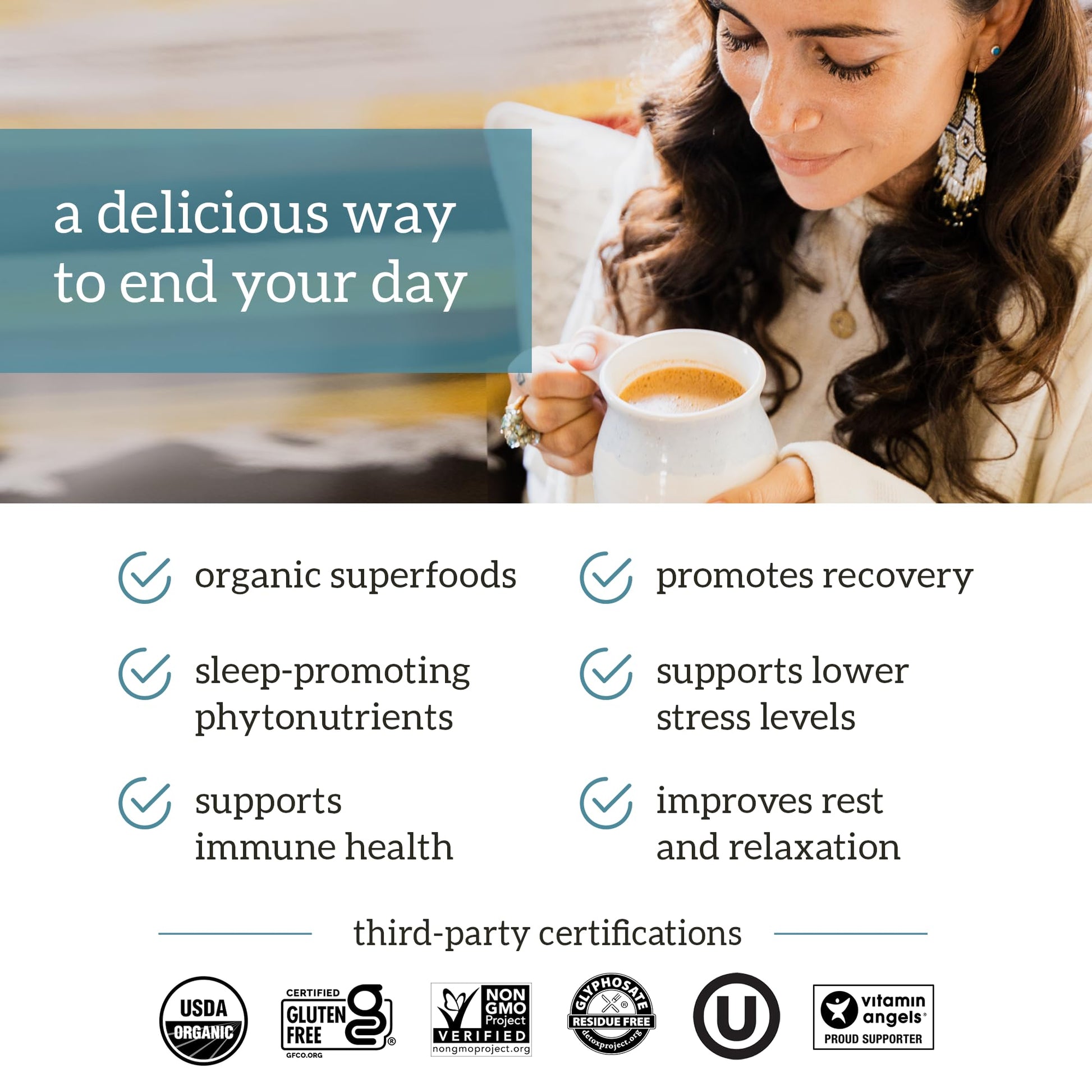 Organifi: Gold - Superfood Supplement Powder- 90 Servings (3 Pack) - Stress Support OrganifiUS supplements