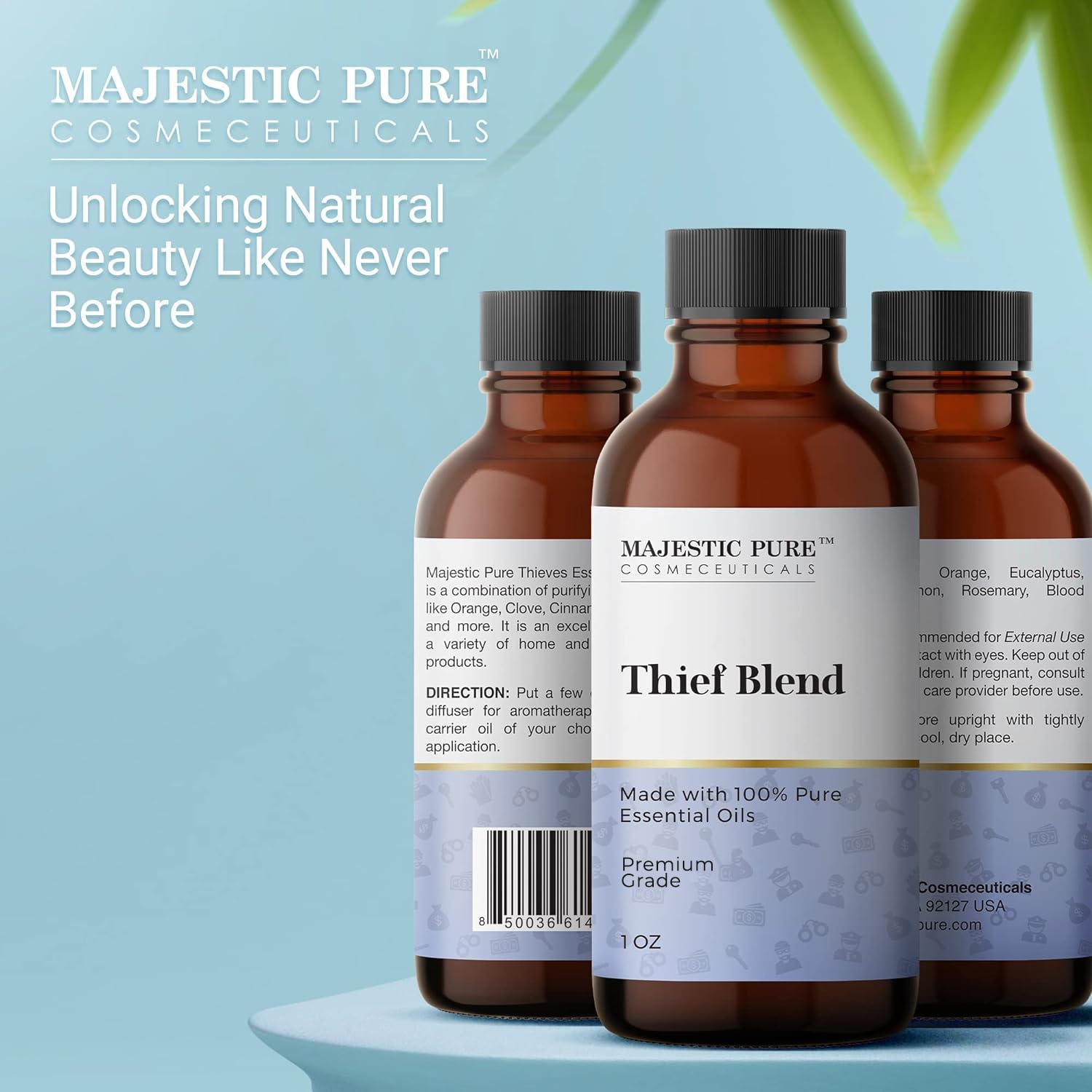 Majestic Pure Thieves Essential Oil Blend | 100% Pure Premium Oil for Uplifting Mood, DIY Products MAJESTIC PUREAu supplements