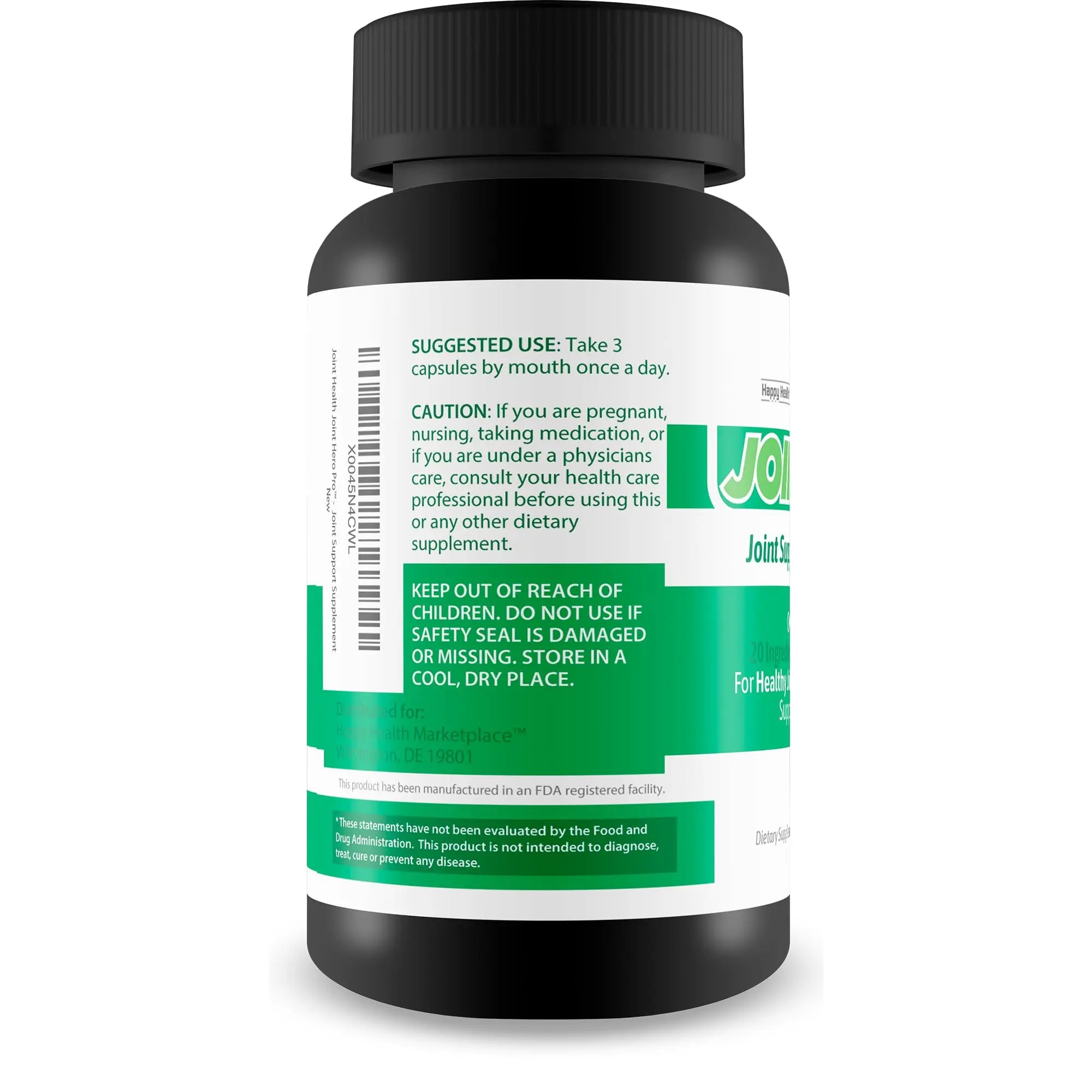 Joint Health Hero Pro - Our Best Joint & Bone Support Supplement - Turmeric - Vitamin D - Vitamin C - for Knees, Hips, Hands, Feet, Back, Neck, and More - Our Best Vitamin D Formula Happy Health Marketplacenz supplements