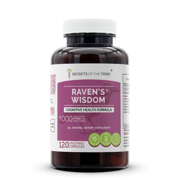 Secrets of the Tribe - Raven's Wisdom, Cognitive Health Formula, Herbal Supplement Blend (120 Capsules) Secrets of the TribeAu supplements