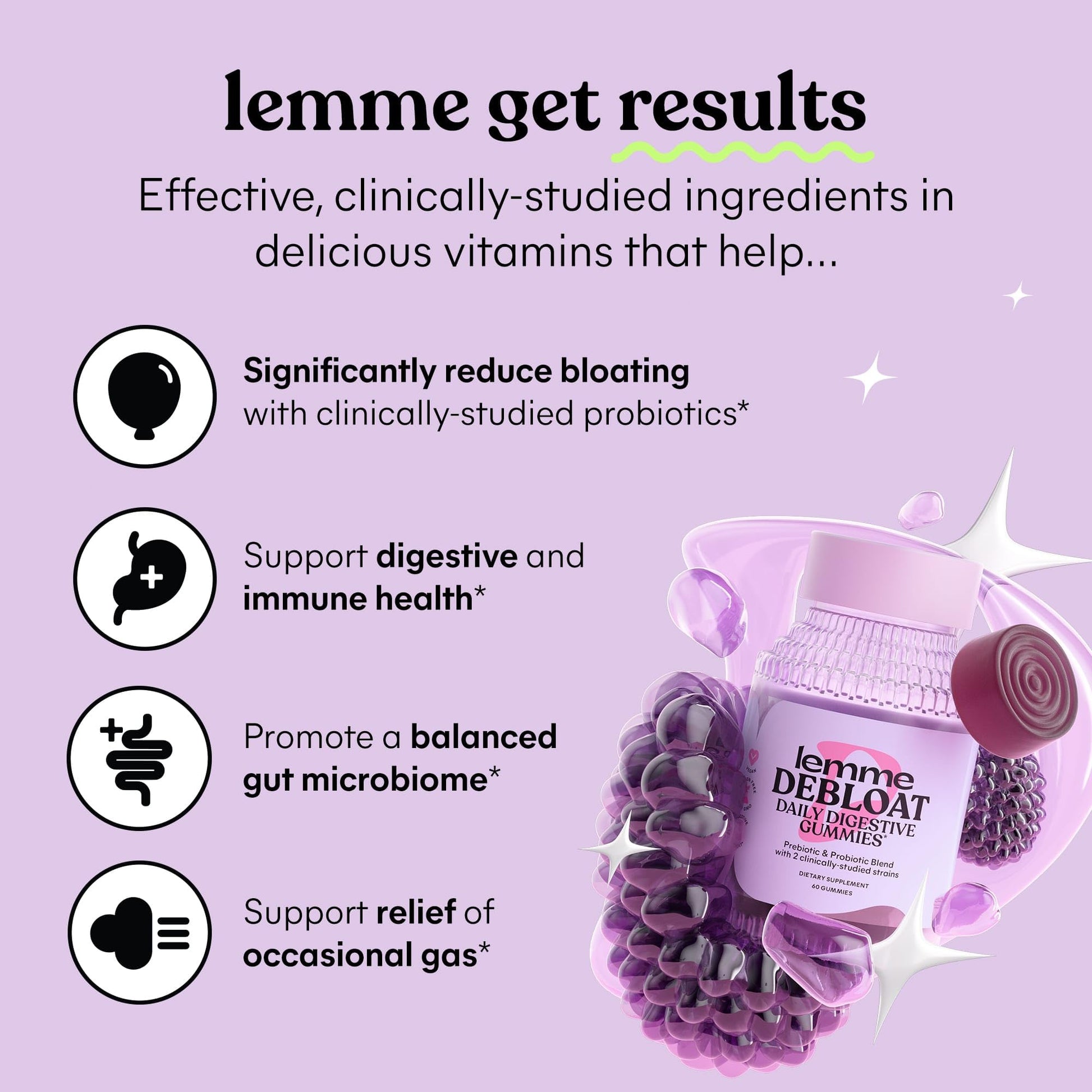 Lemme Debloat and Burn - Metabolism, Bloat Support, Gut Health & Weight Management LemmeUS supplements