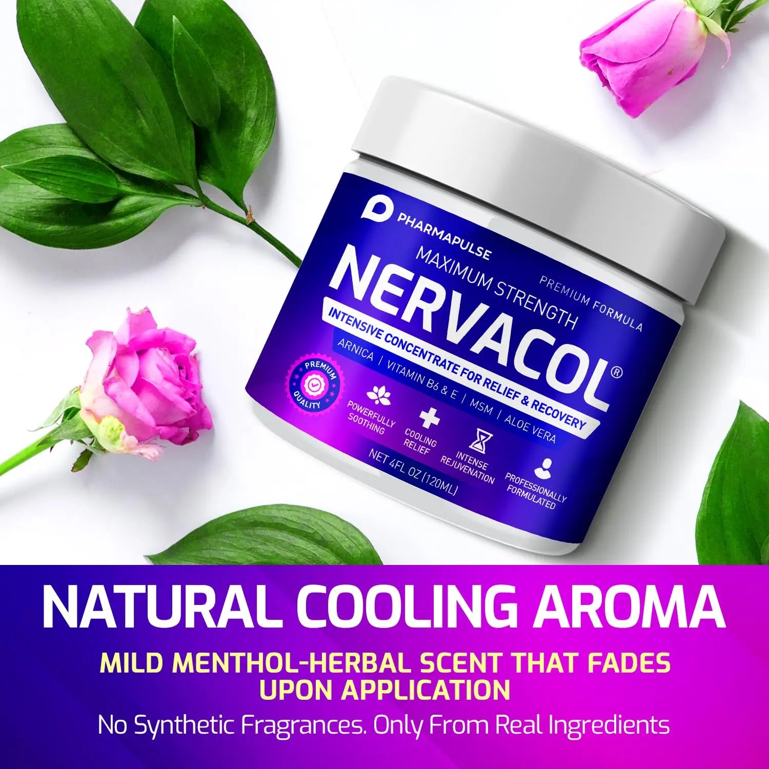 Pharmapulse Neuropathy Nerve Therapy & Relief Cream - Maximum Strength Relief Cream for Foot, Hands, Legs, Toes Includes Alpha Lipoic Acid, Arnica, Vitamin B6, Aloe Vera, MSM - Effective Soothing 4oz PharmapulseAu supplements