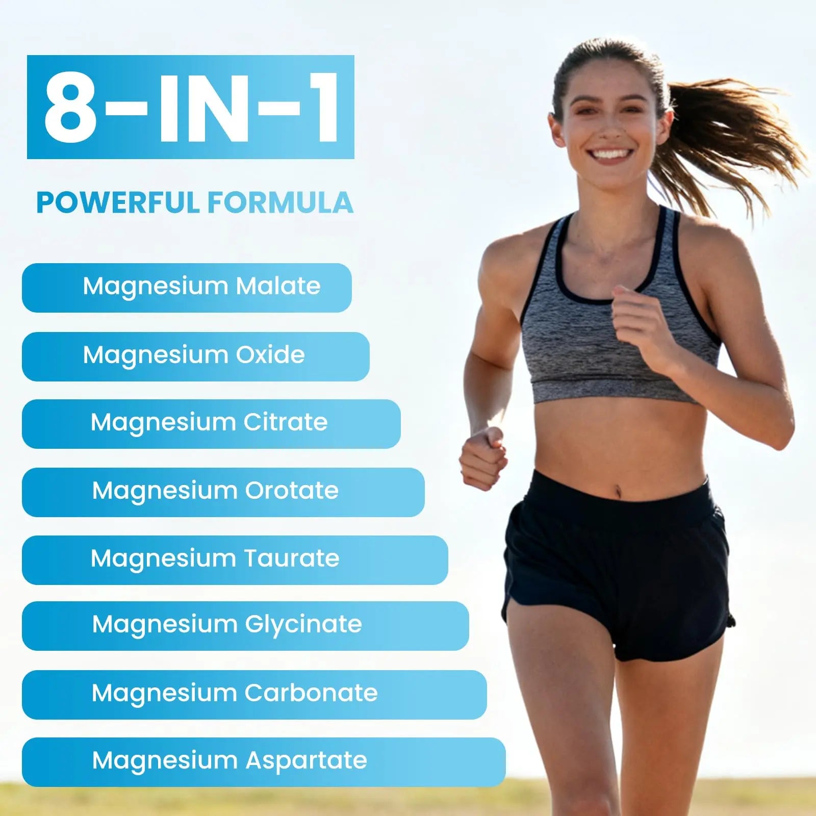 Magnesium Complex Gummies 8 Elemental 1000mg - Magnesium Glycinate, Citrate, Malate, Taurate, Supports Bones, Muscle, Nerve Health, for Women & Men, Vegan Non-GMO, Raspberry Flavor, 60 Count YXSWnz supplements