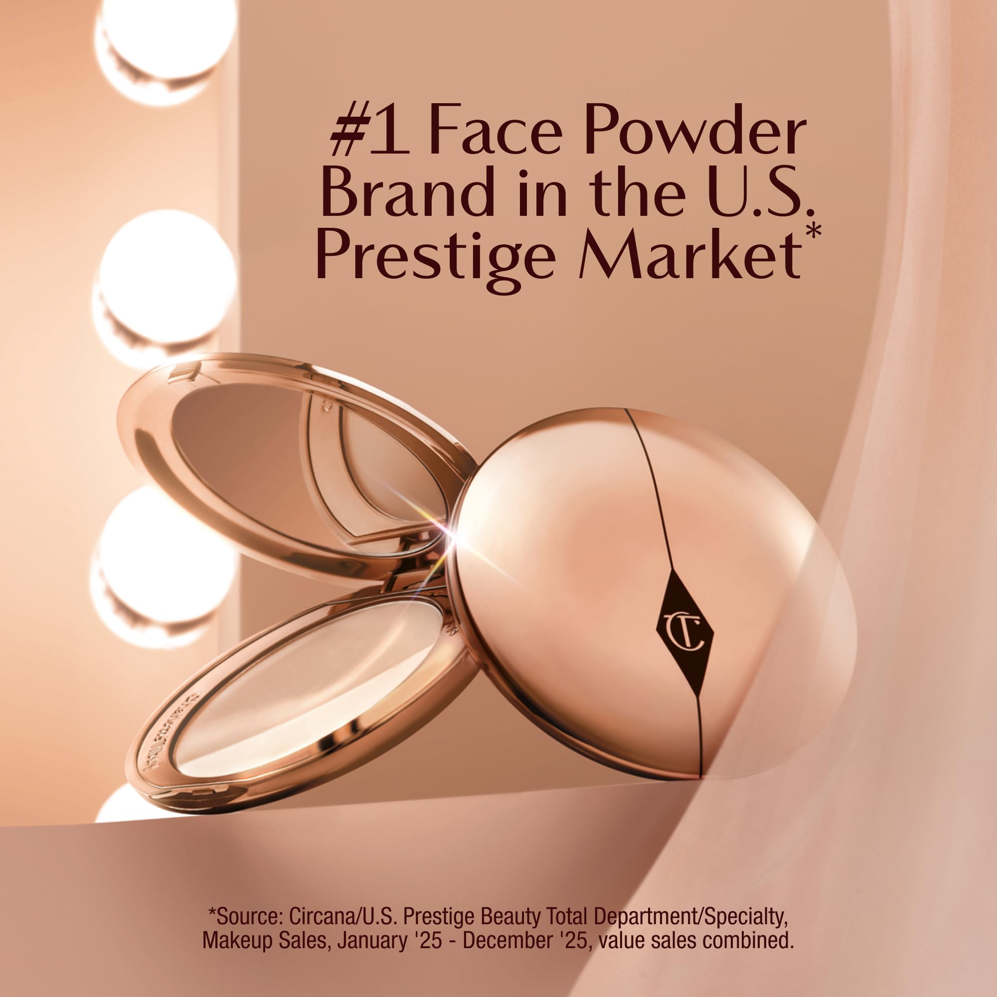 Charlotte Tilbury Airbrush Flawless Finish Setting Powder - Pore-Blurring Pressed Powder for Face Makeup to Minimize Shine with a Soft-Focus Finish - 1 Fair Charlotte TilburyAu supplements