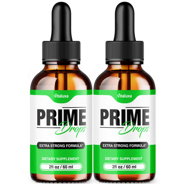 (2 Pack) Prime Drops for Men, Extra Strength Prime Drops Liquid Supplement Performance Blend All Natural Support, PrimeDrops Advanced Formula Vitamins for Health Wellness Reviews (4oz) VitaluxaAu supplements