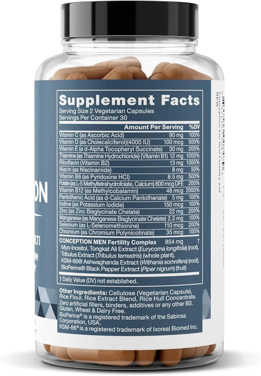 Conception for Him and Vital Liver Bundle - Male Fertility Booster & Prenatal Supplement + 9-in-1 Liver Support Eu Naturalnz supplements