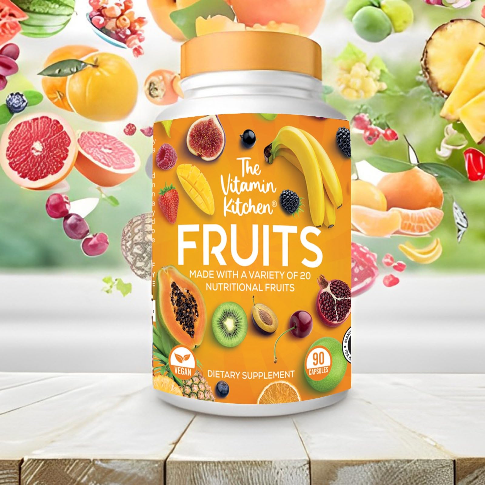 The Vitamin Kitchen Fruit and Veggie Supplements-90 Fruits, 90 Veggies Capsules The Vitamin KitchenAu supplements