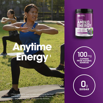 Optimum Nutrition Amino Energy - Pre Workout with Green Tea, BCAA, Amino Acids Optimum NutritionUS supplements