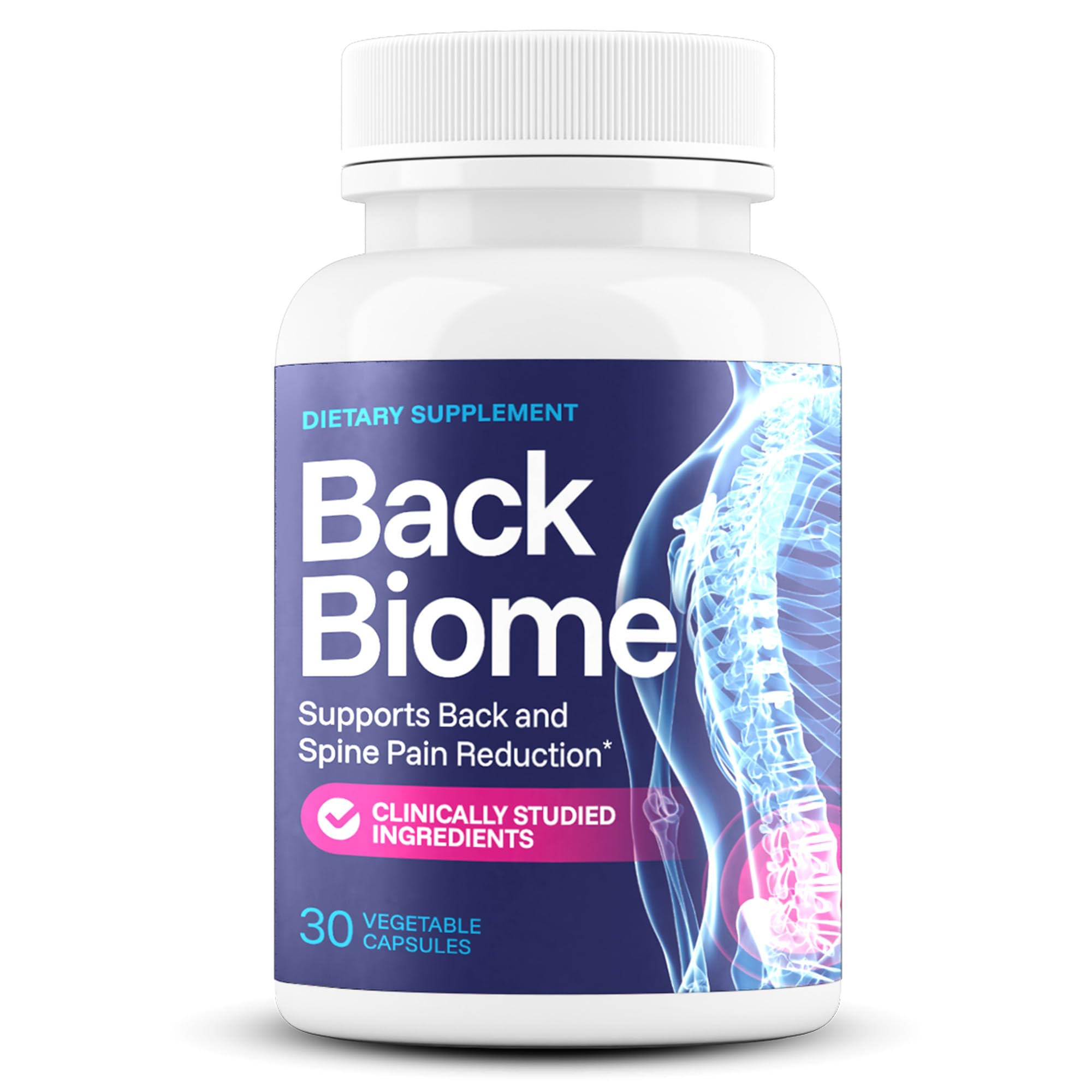 BackBiome – Advanced 7-Strain Probiotic Formula for Gut & Back Health – Supports Digestive Balance, Promotes Spinal Comfort – Non-GMO, Vegan, 30 Capsules BackBiomeAu supplements
