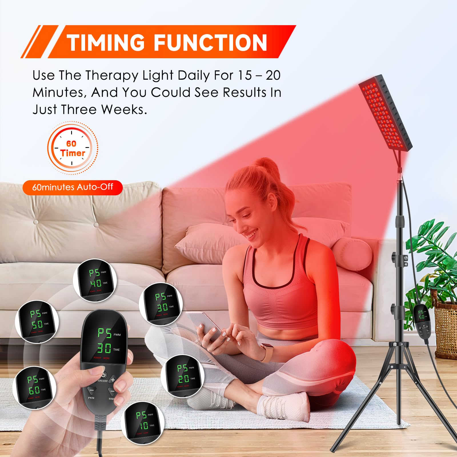 Infrared Red Light Therapy Lamp: Heating Pad Pain Relief for Body 75 LEDs Red Light AstarexinAu supplements