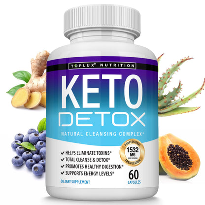 Toplux Keto Detox Pills Advanced Cleansing Extract – 1532 Mg Natural Acai Colon TopluxUS supplements