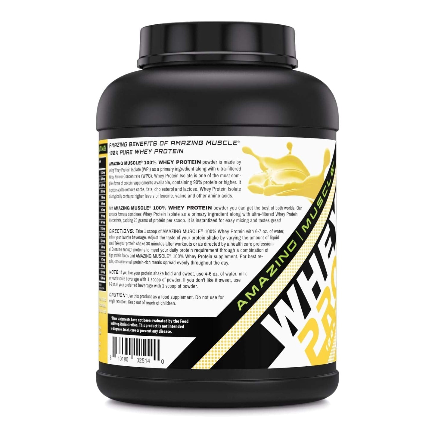 Amazing Muscle 100% Whey Protein Powder *Advanced Formula with Whey Protein Amazing NutritionUS supplements