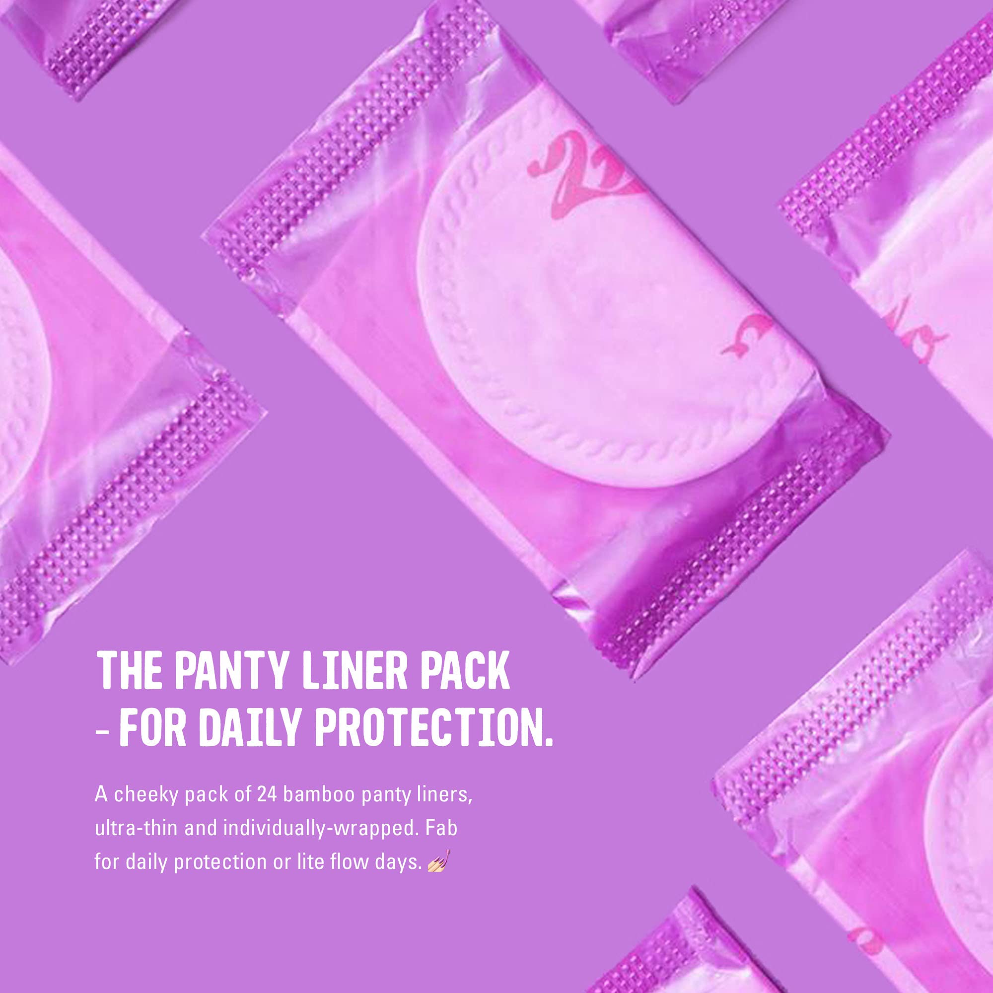 FLO - Organic Bamboo Daily Panty Liners, Plant-Based Cotton, Biodegradable FLOAu supplements