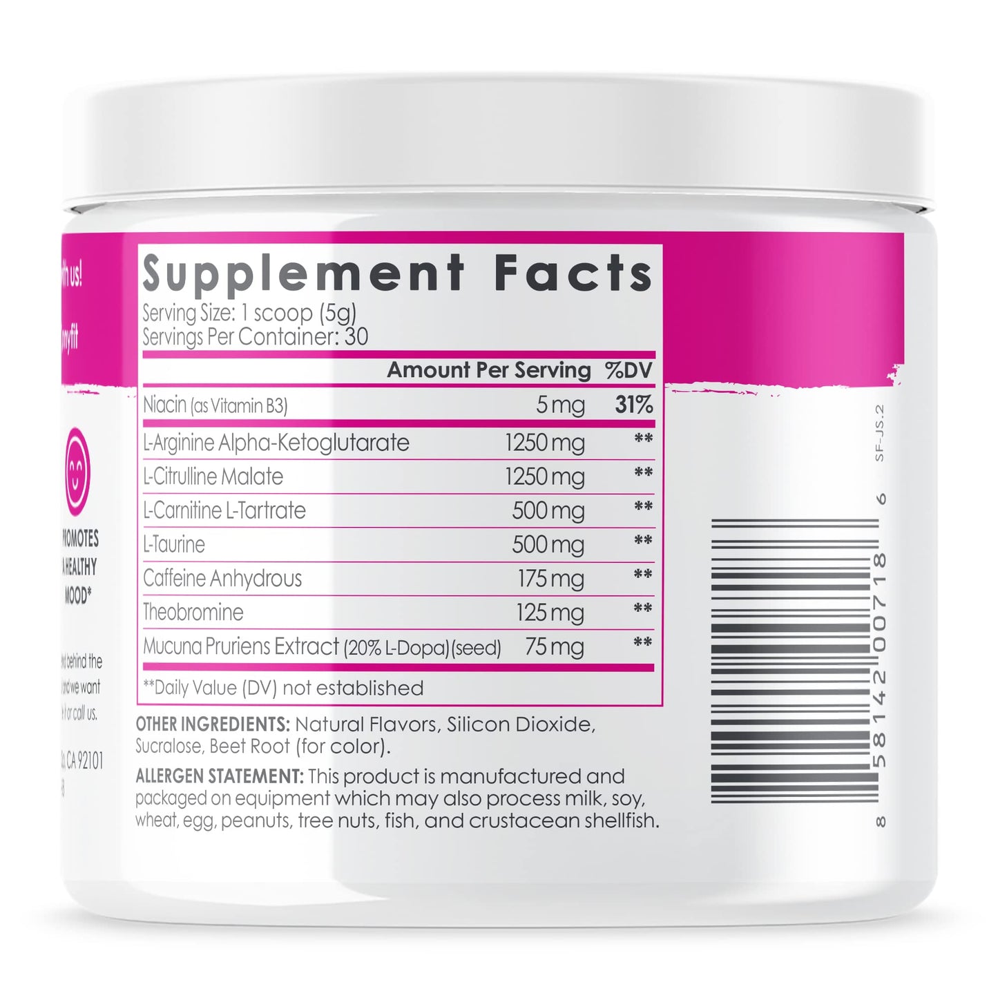 SkinnyFit Jump Start Pre Workout Supplement for Women 30 Servings - Creatine Free SkinnyFitUS supplements