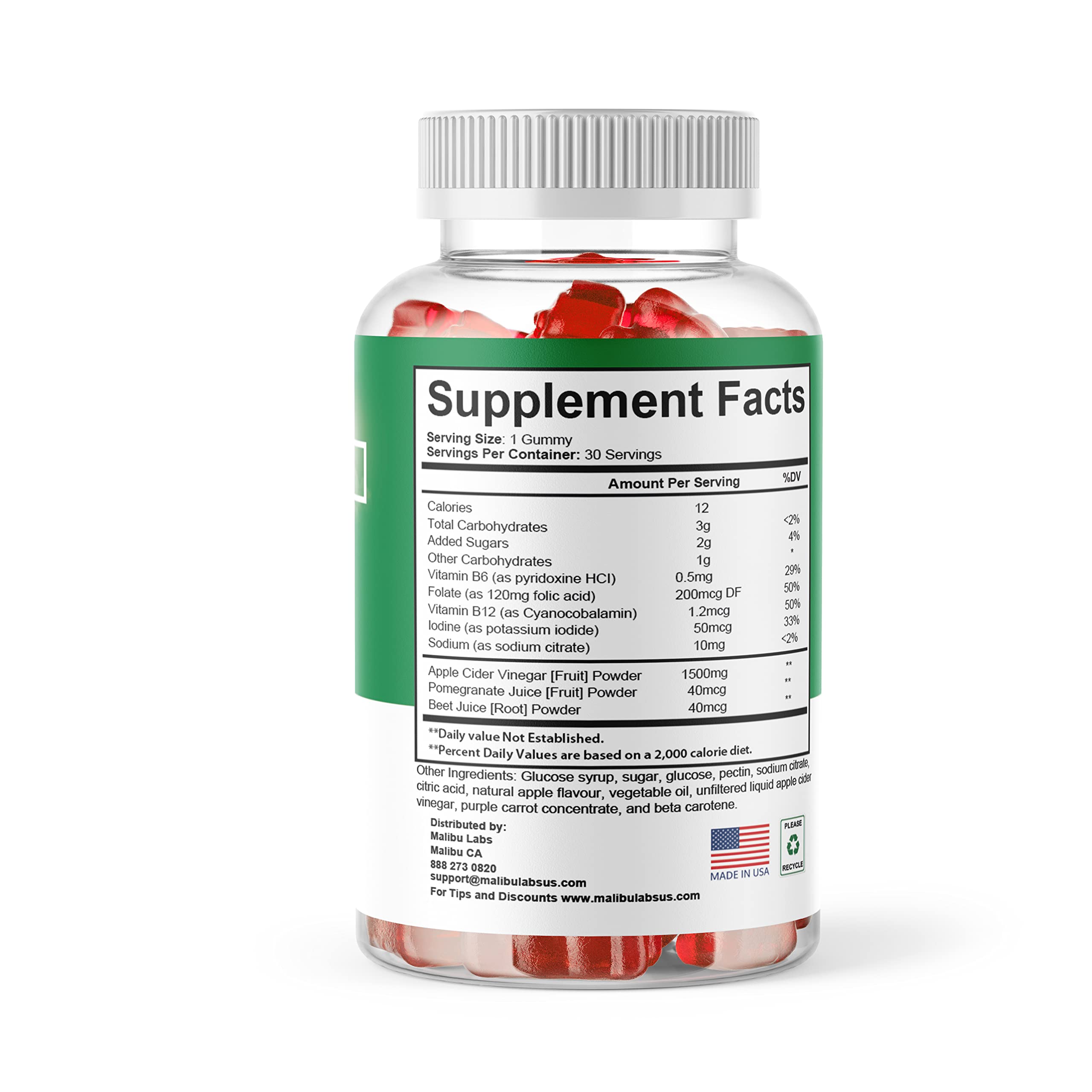 Divinity Labs Keto ACV Gummies, Apple Cider Vinegar Ketosis, New Strong Time Released Malibu LabsAu supplements