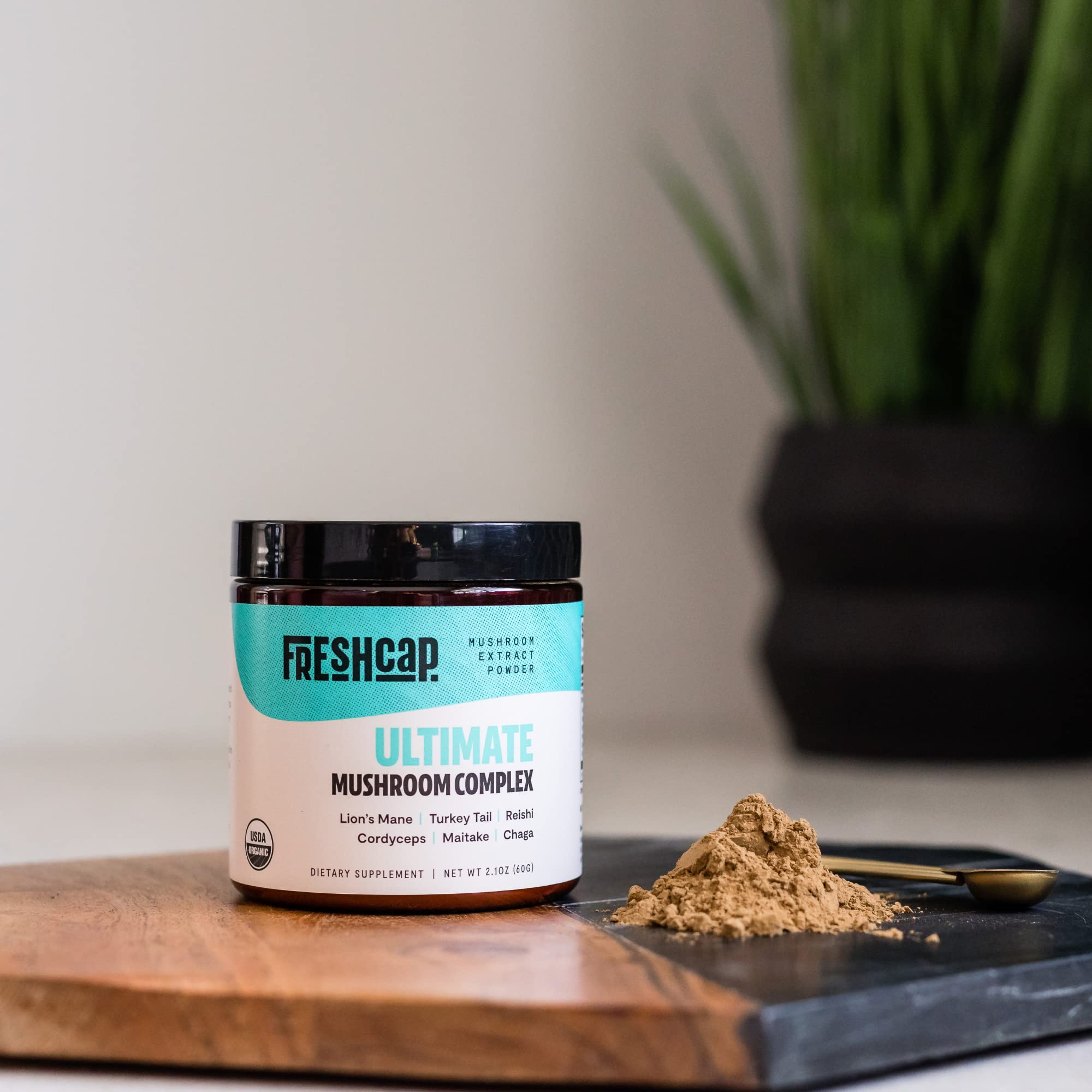 FreshCap Ultimate Mushroom Complex Powder - Lions Mane, Reishi, Cordyceps, Chaga FreshCap MushroomsAu supplements