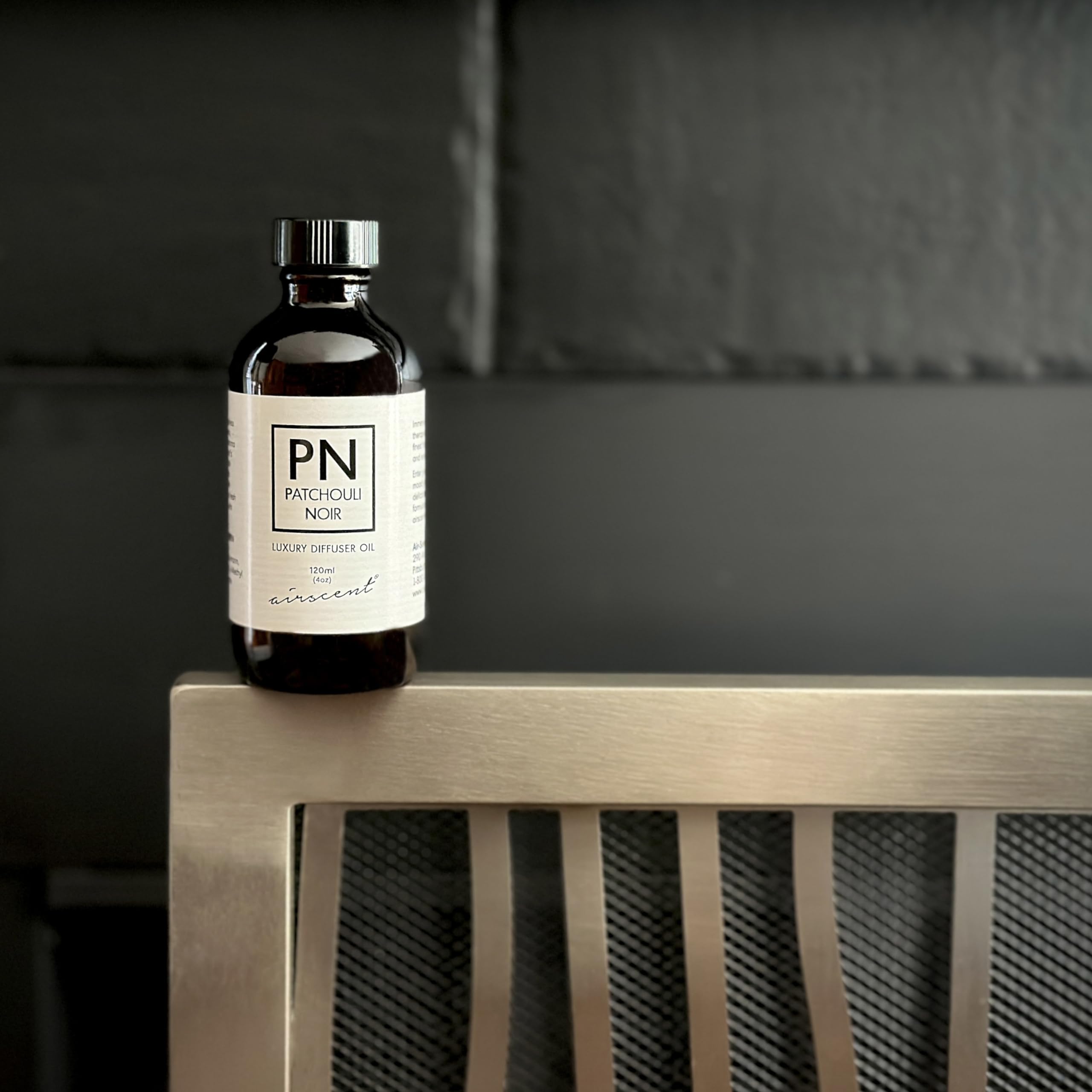 Patchouli Noir Diﬀuser Oil - Air-Scent Aroma and Essential Oil Blend - 120 Milliliter (4 ﬂ oz) Bottle Air-ScentAu supplements