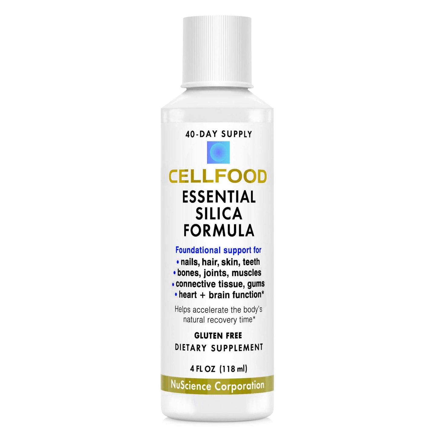 Cellfood Essential Silica Anti-Aging Formula, 4 fl oz - Supports Healthy Bones, Joints, Hair CellfoodUS supplements