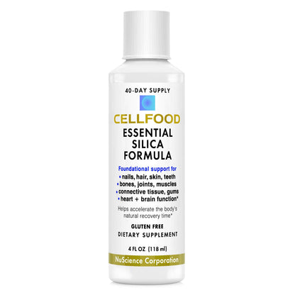 Cellfood Essential Silica Anti-Aging Formula, 4 fl oz - Supports Healthy Bones, Joints, Hair CellfoodUS supplements