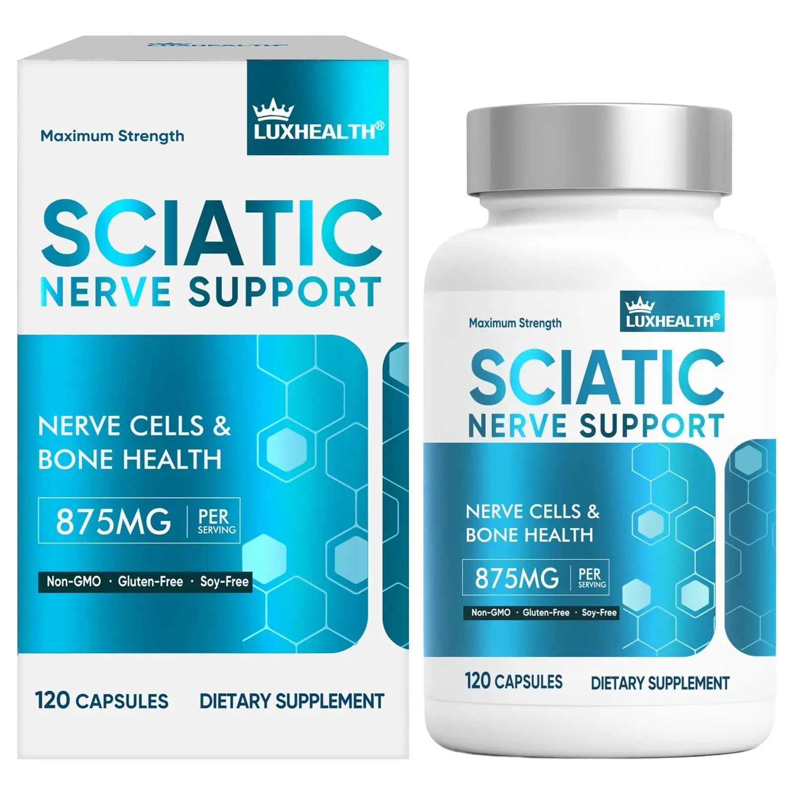 Sciatic Nerve Support Supplement, 120 Capsules Nerve Savior for Neuropathy, Premium Formula with Natural Botanical & Vitamin Complex VivaherbalAu supplements