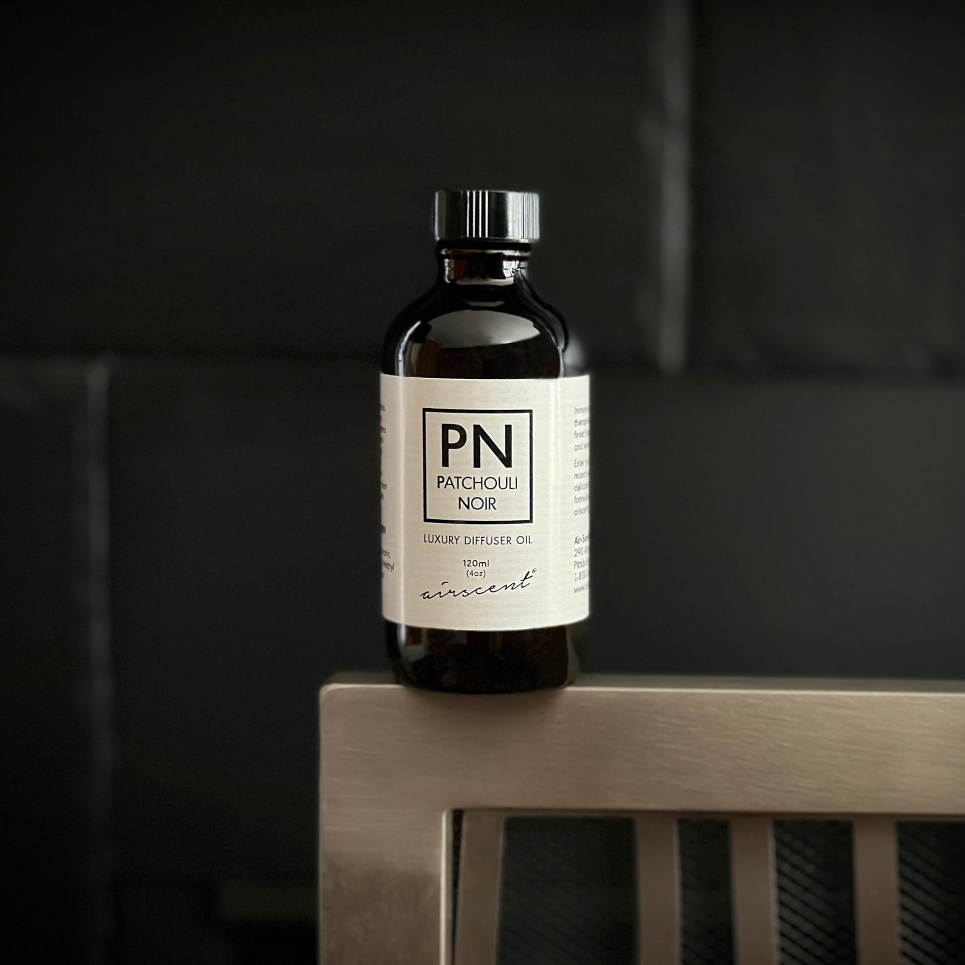 Patchouli Noir Diﬀuser Oil - Air-Scent Aroma and Essential Oil Blend - 120 Milliliter (4 ﬂ oz) Bottle Air-ScentAu supplements