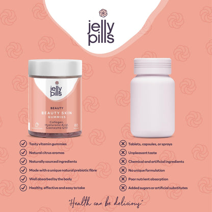 Jelly Pills® Hydrolyzed Collagen Gummies with Hyaluronic Acid and Coenzyme Q10 Jelly PillsUS supplements