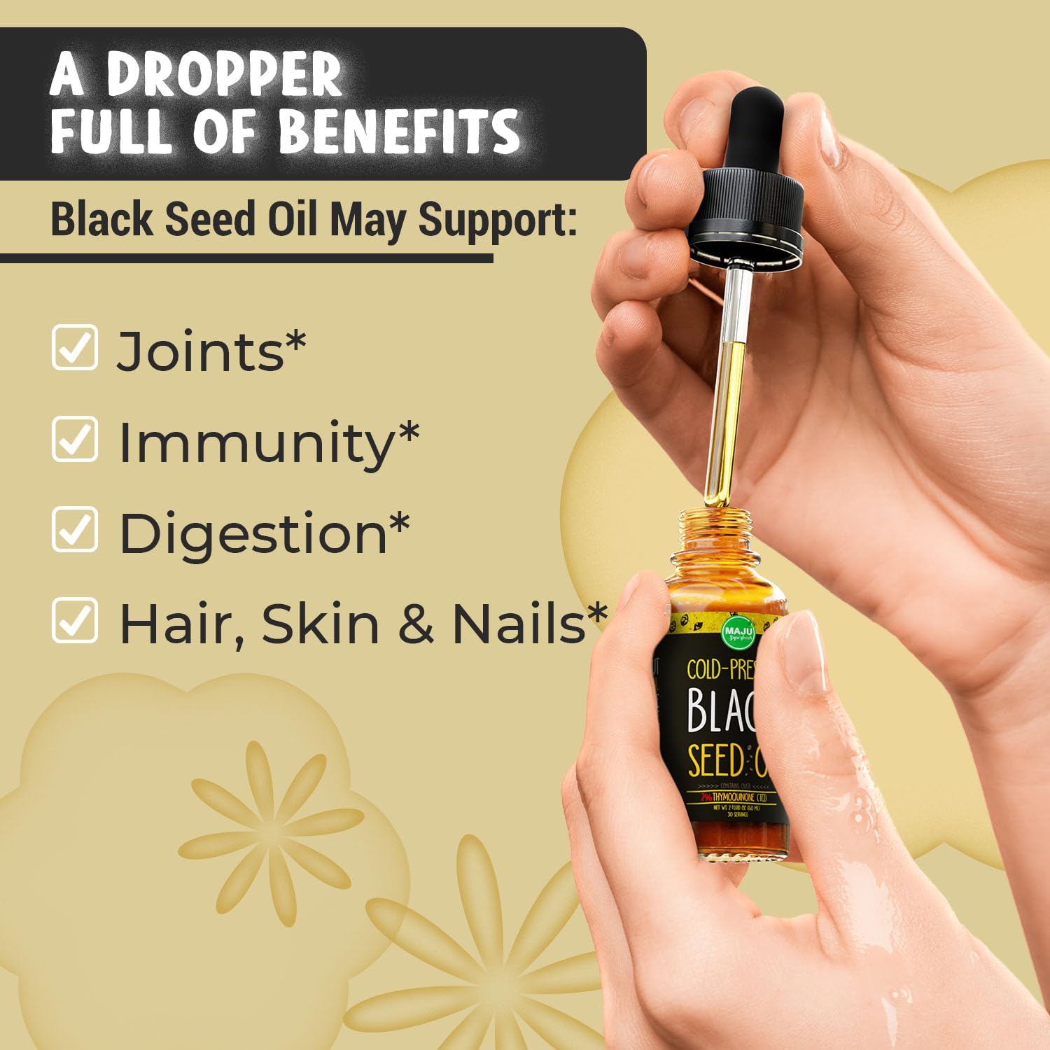 MAJU Black Seed Oil - 3 Times TQ, Cold-Pressed, Travel Size, 100% Turkish Black Cumin Maju SuperfoodsUS supplements