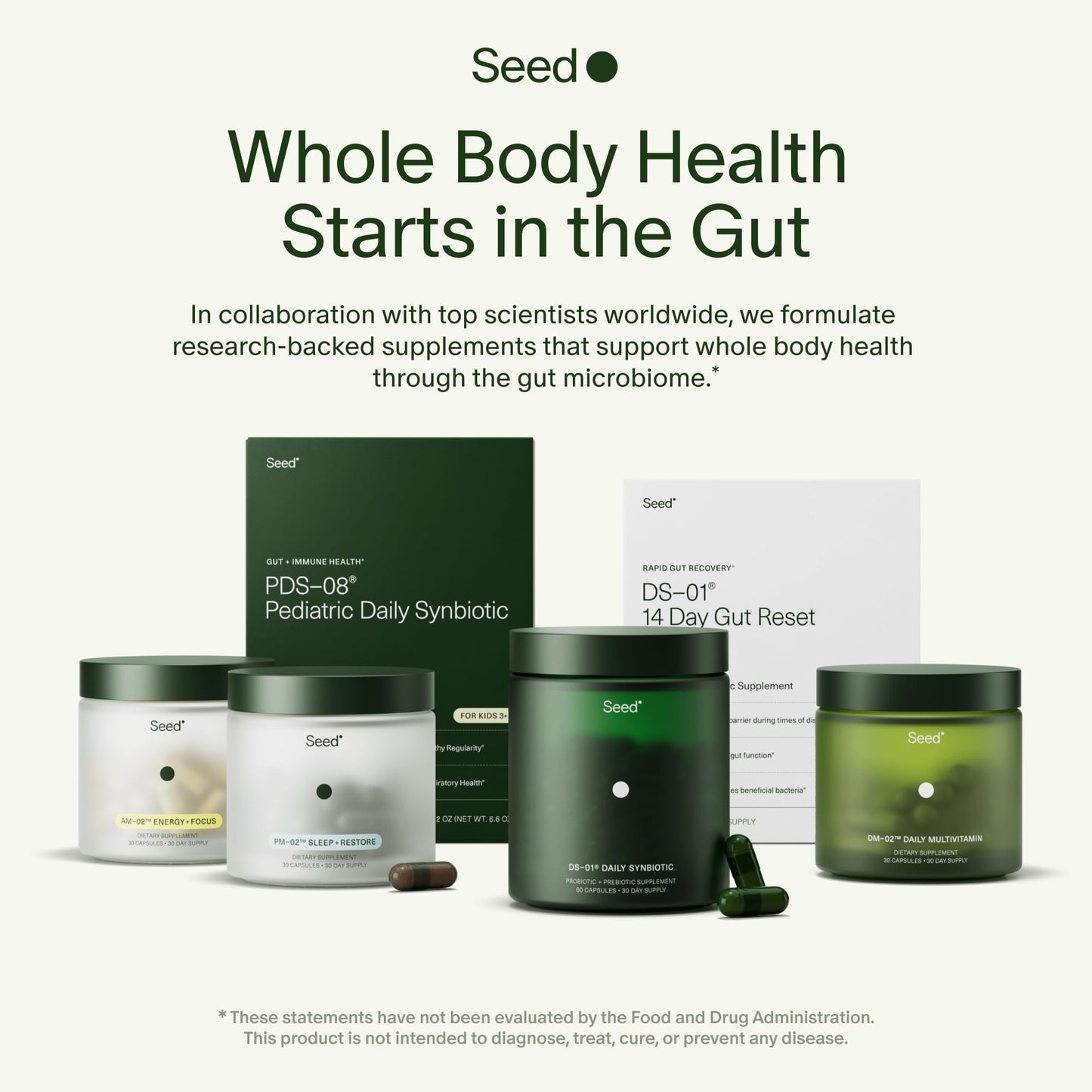 Seed AM-02 Energy + Focus - Daily Nootropic Supplement for Women & Men - Fast-Acting & Sustained Energy for Up to 6 Hours - Caffeine-Free Vegan & Shelf-Stable - 30 Capsules (30-Day Supply) Visit the Seed StoreUS supplements