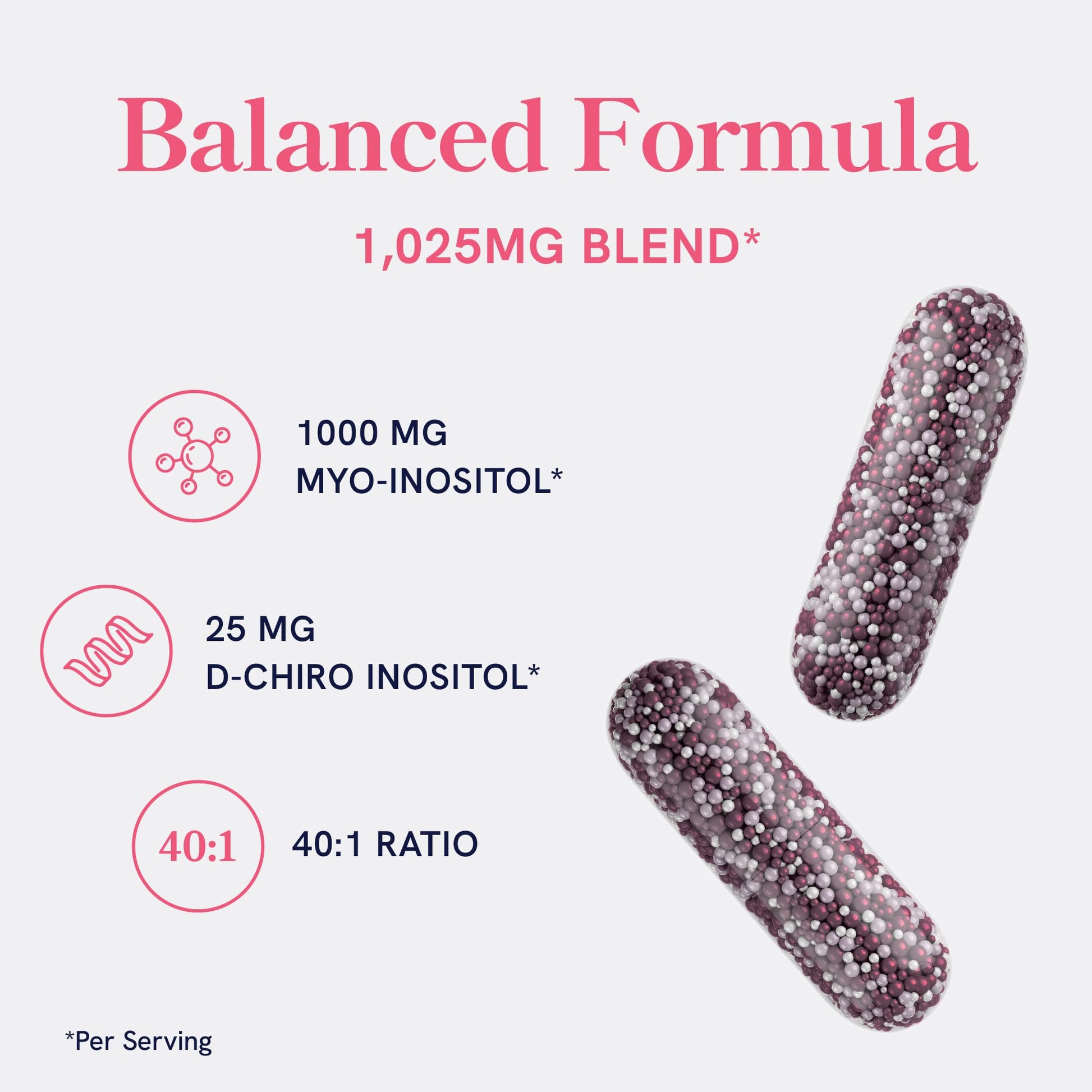 Myo-Inositol & D-Chiro Inositol for Hormone Balance for Women | Microbeadlets to Regulate Menstrual Cycle & Support Ovarian Health | 40:1 Ratio Myo & D Chiro | Non-GMO | 120 Ct (1 Month Supply) SMNutritionAu supplements