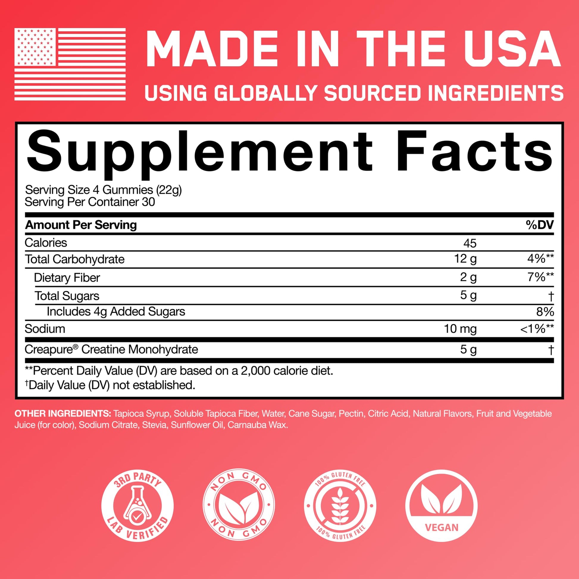 SteelFit Creapure Creatine Monohydrate Gummies for Men & Women, Juicy Watermelon - Gym Workout Nutritional Supplements for Muscle Gain, Brain Health & Strength Building Dietary Supplement, 120 Gummies SteelFitAu supplements