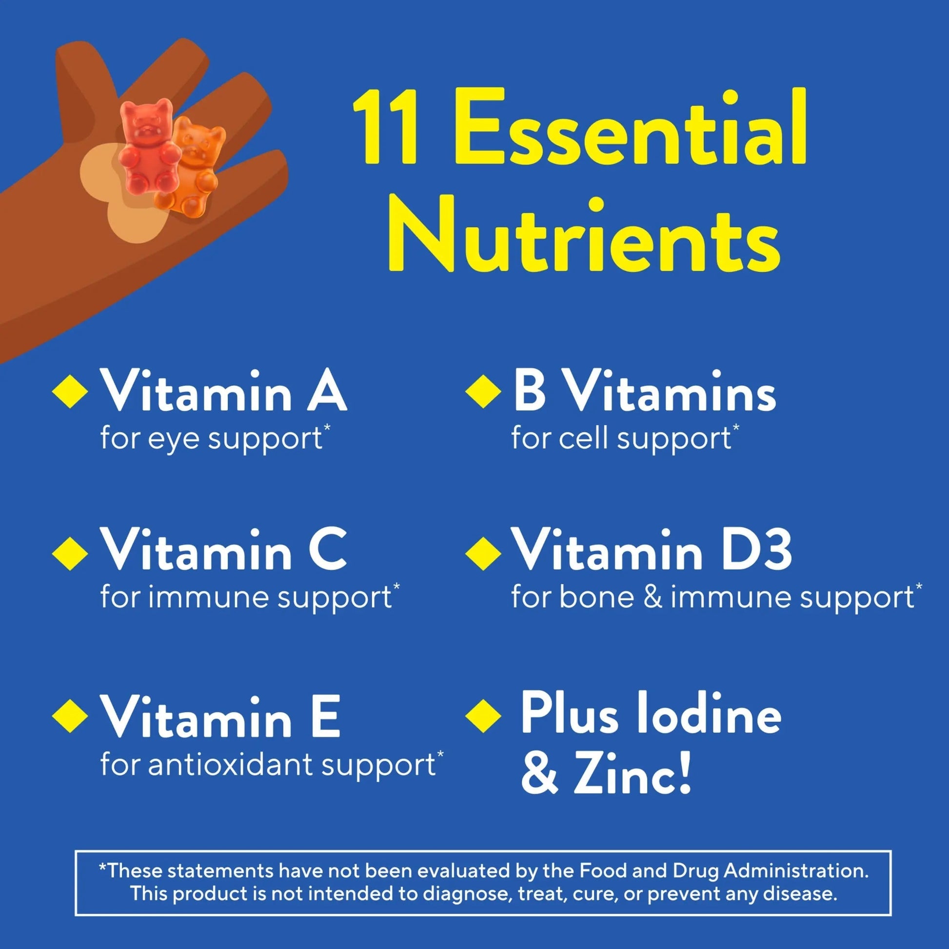 L’il Critters Gummy Vites No Sugar Added Daily Gummy Multivitamin for Ages 2+ Toddlers & Kids, Vitamin C, D3 for Immune Lil CrittersAu supplements
