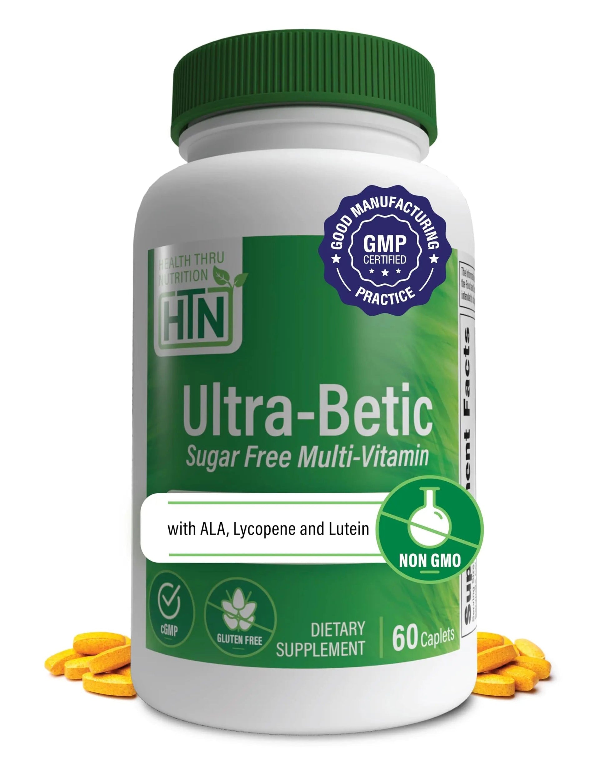 Health Thru Nutrition Ultra-Betic Multivitamin 60 Count | Supports Nerve, Vision, Energy | with ALA, Lycopene | Health Thru NutritionAu supplements