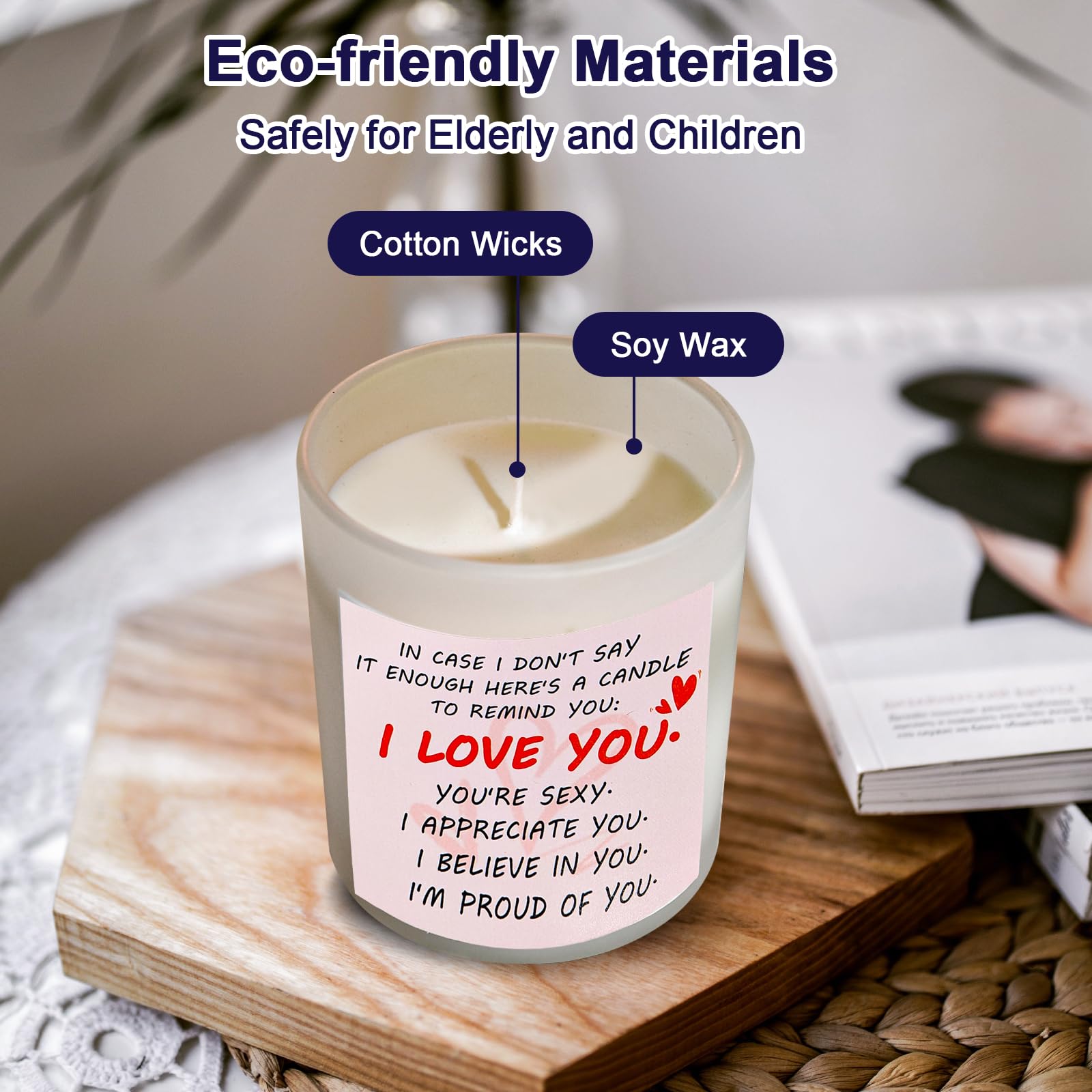 Gifts for Her Anniversary Candler - 2pack Valentine's Day Candle Gift,Wife Gifts Anniversary,Vanilla Lavender JUNPEIAu supplements