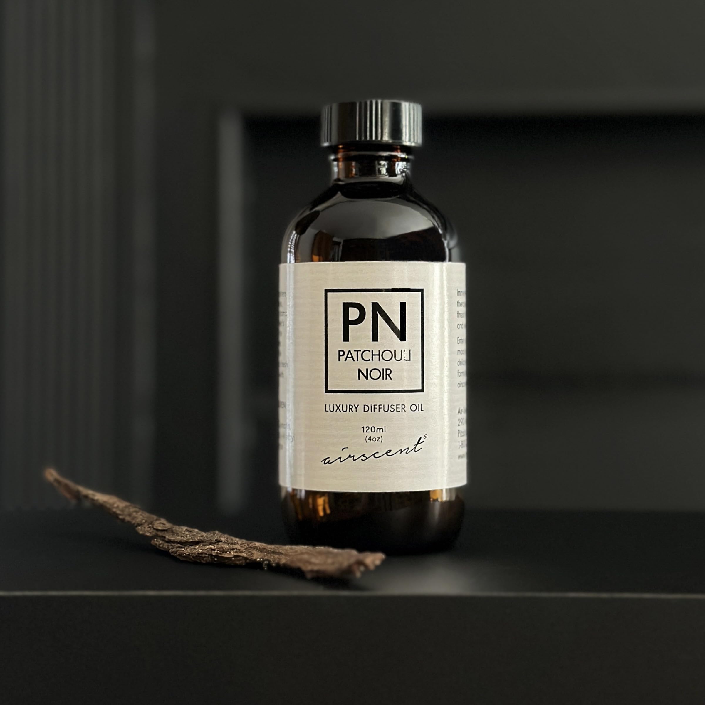 Patchouli Noir Diﬀuser Oil - Air-Scent Aroma and Essential Oil Blend - 120 Milliliter (4 ﬂ oz) Bottle Air-ScentAu supplements