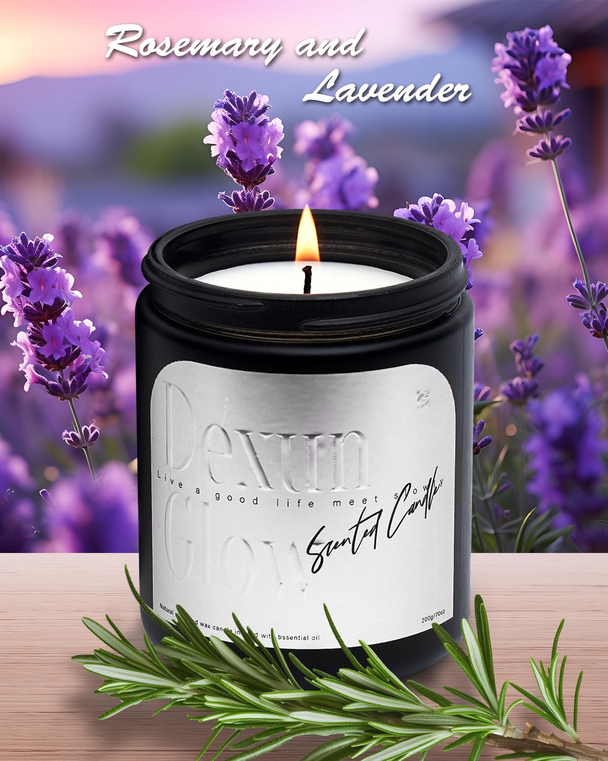 Aromatherapy Candle, Handcrafted with Natural Soy Wax and Essential Oils for Home Scented Appreciation Dexun GlowAu supplements