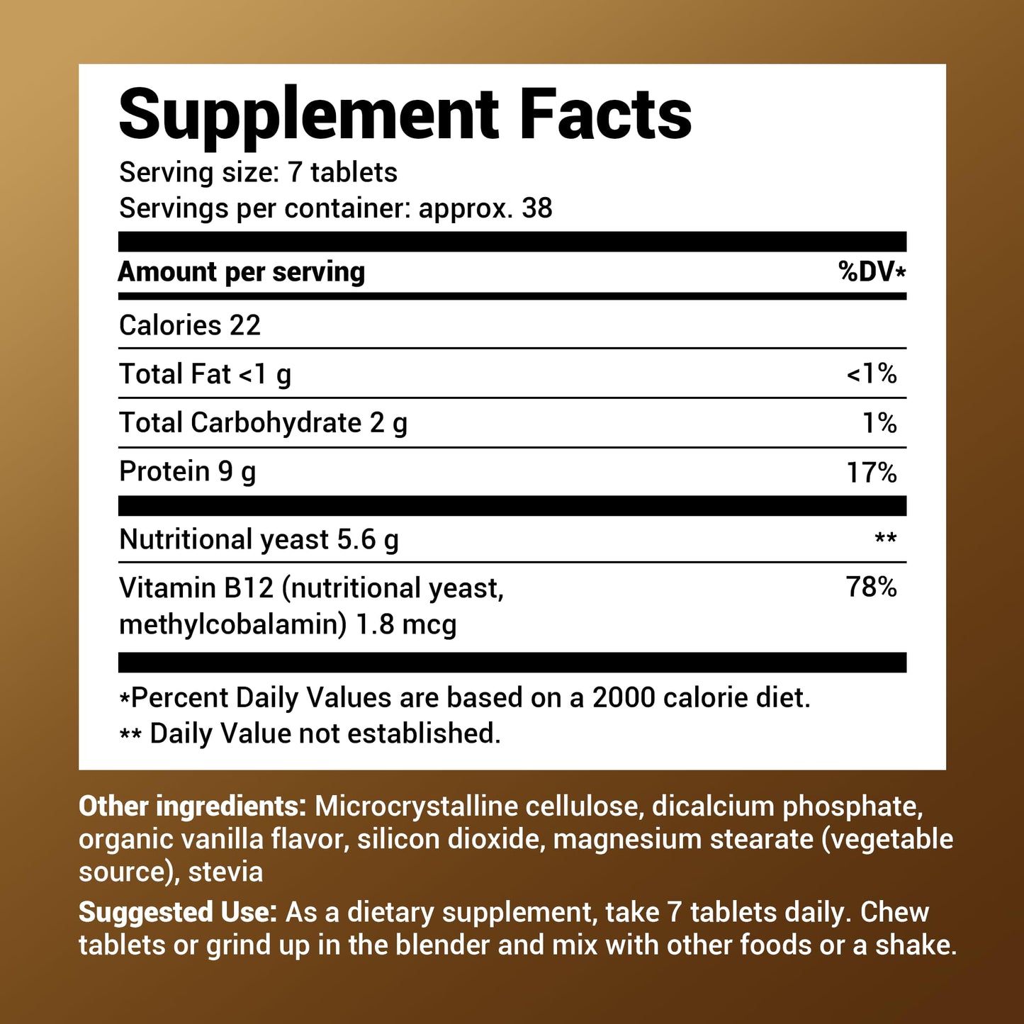Dr. Berg Nutritional Yeast Tablets – Natural B12 Added - All 8 B Vitamin Complex – Organic Dr. Berg NutritionalsUS supplements