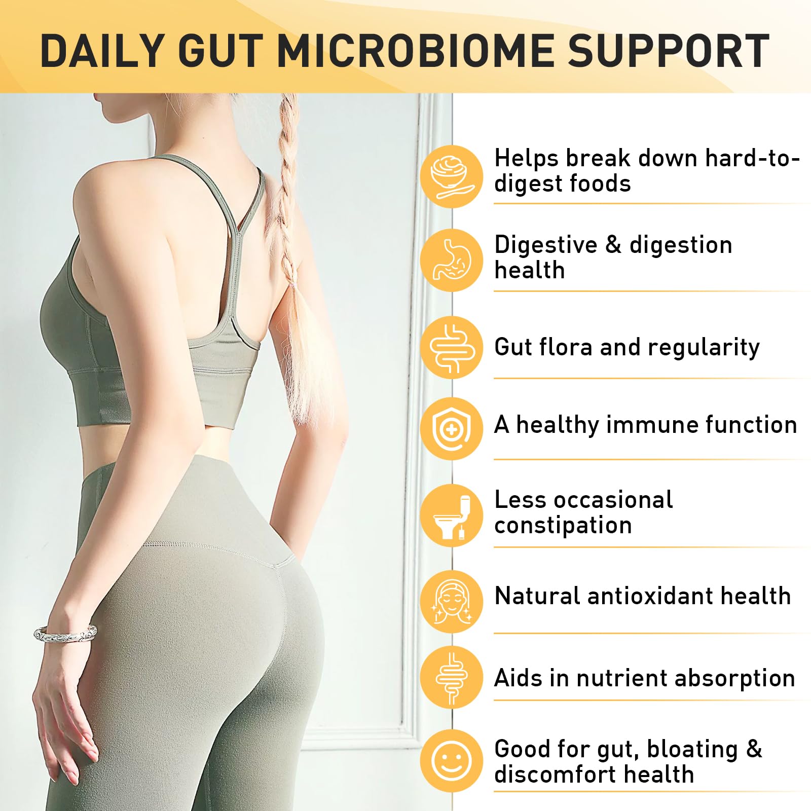 Probiotics for Women & Men, 300 Billion CFU 11 Strains, Probiotic with Organic Herbal GOGOSATISAu supplements