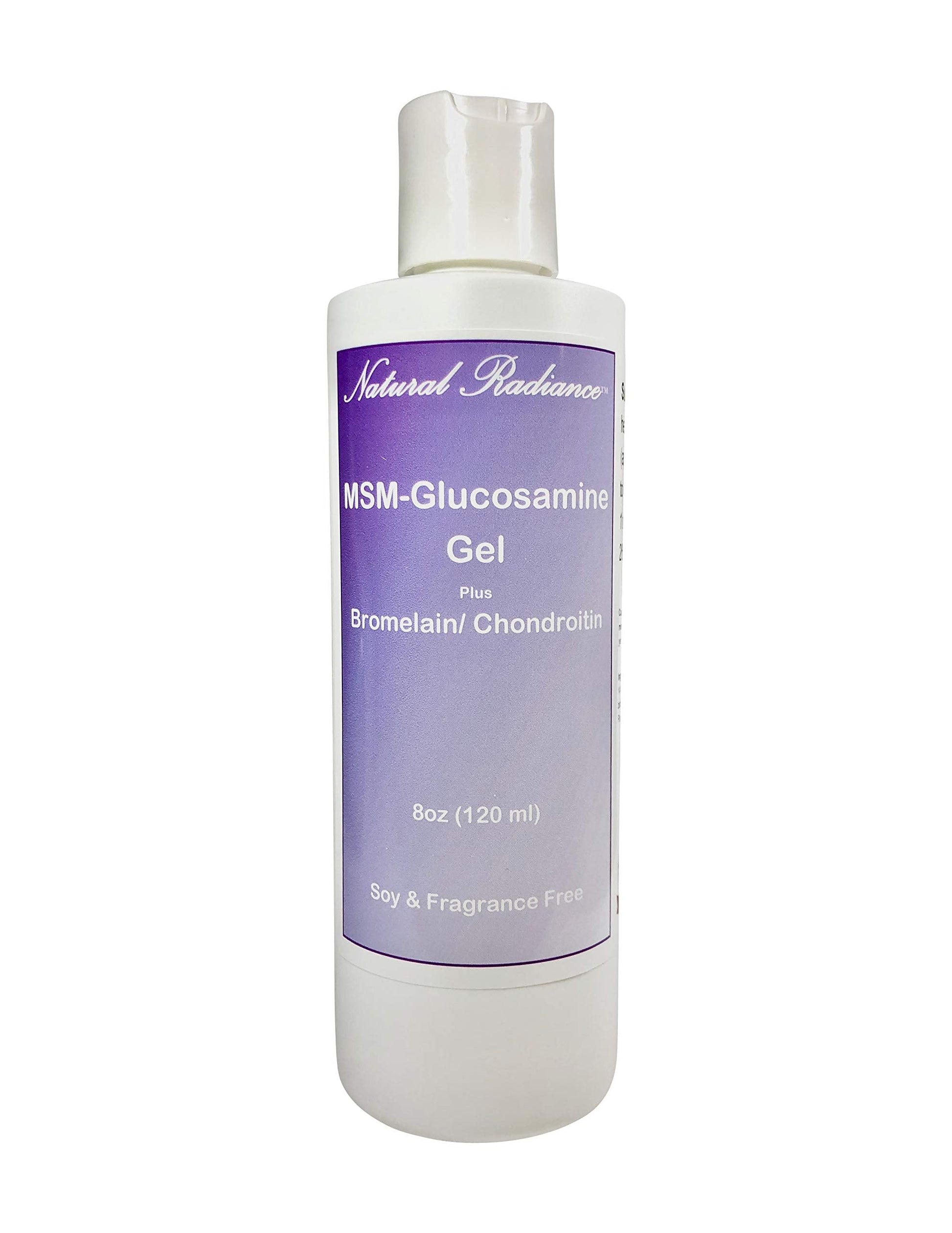 Natural Radiance MSM Plus - Glucosamine Bromelain and Chrondroitin 8 oz. Bottle - Oderless Natural RadianceAu supplements